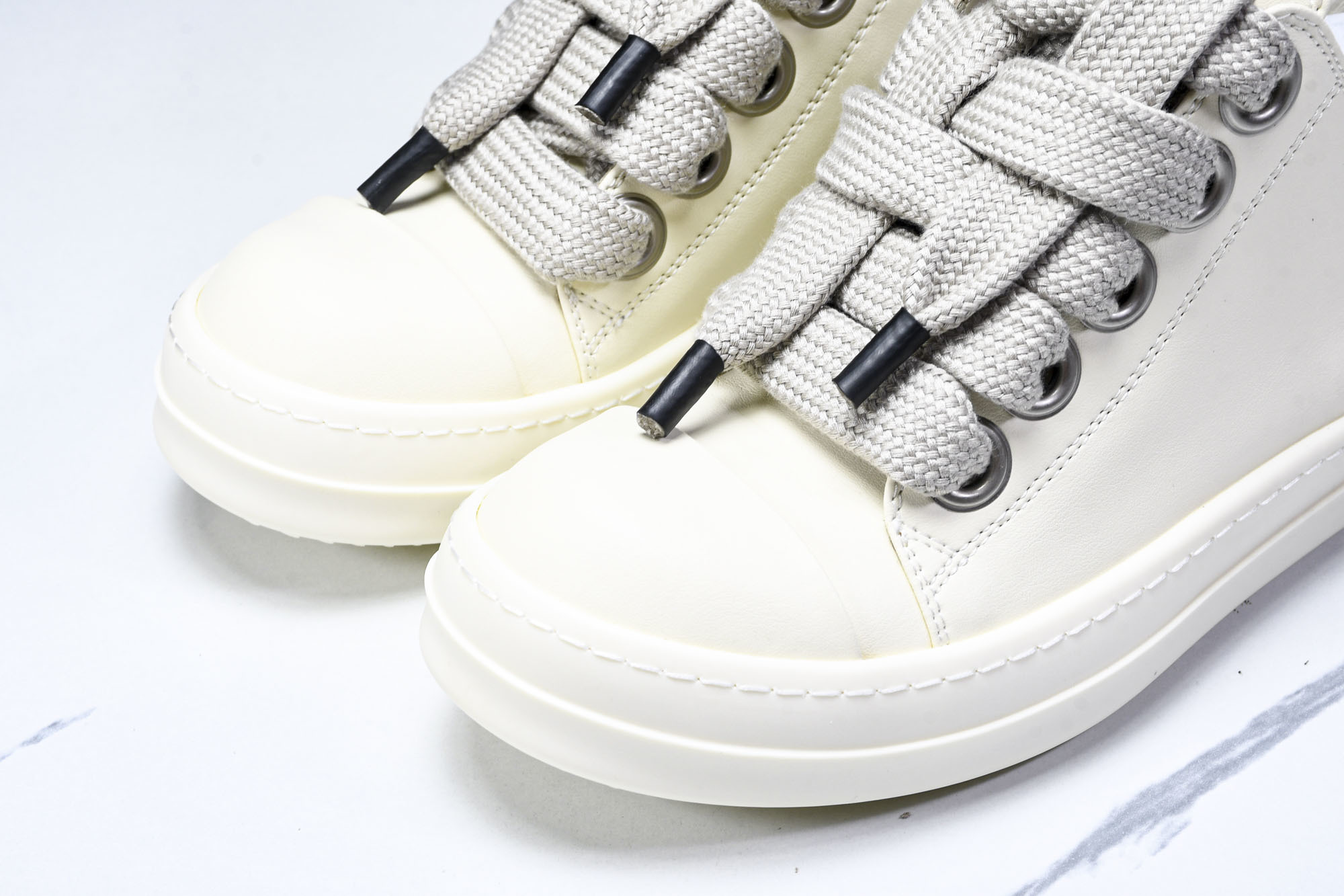 纯原莞产 Rick Owens DRKSHDW 厚底 奶白色 DS01D1832NDK-2111_CM_