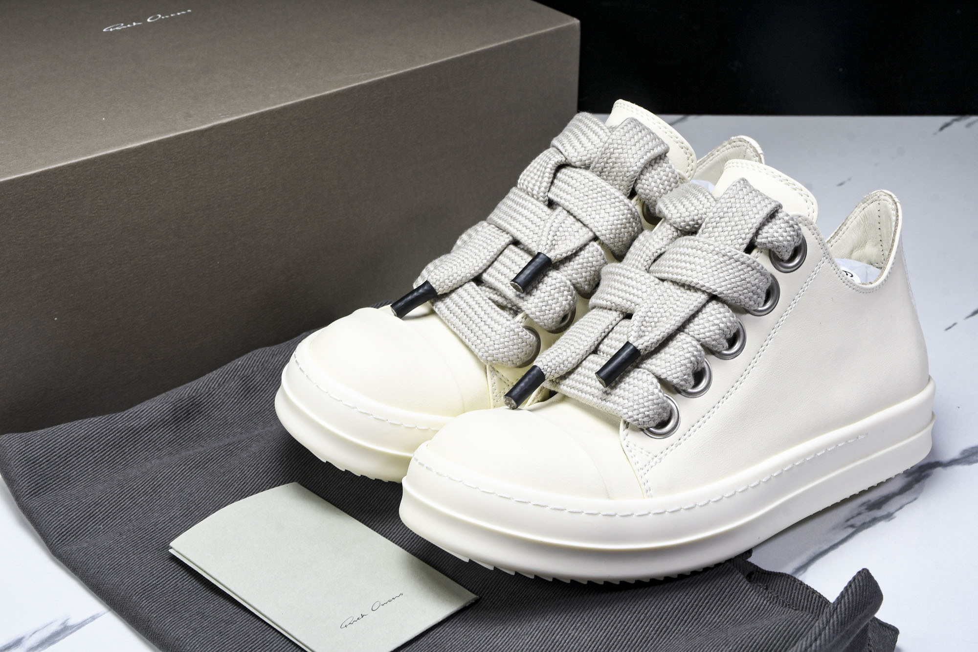 纯原莞产 Rick Owens DRKSHDW 厚底 奶白色 DS01D1832NDK-2111_CM_