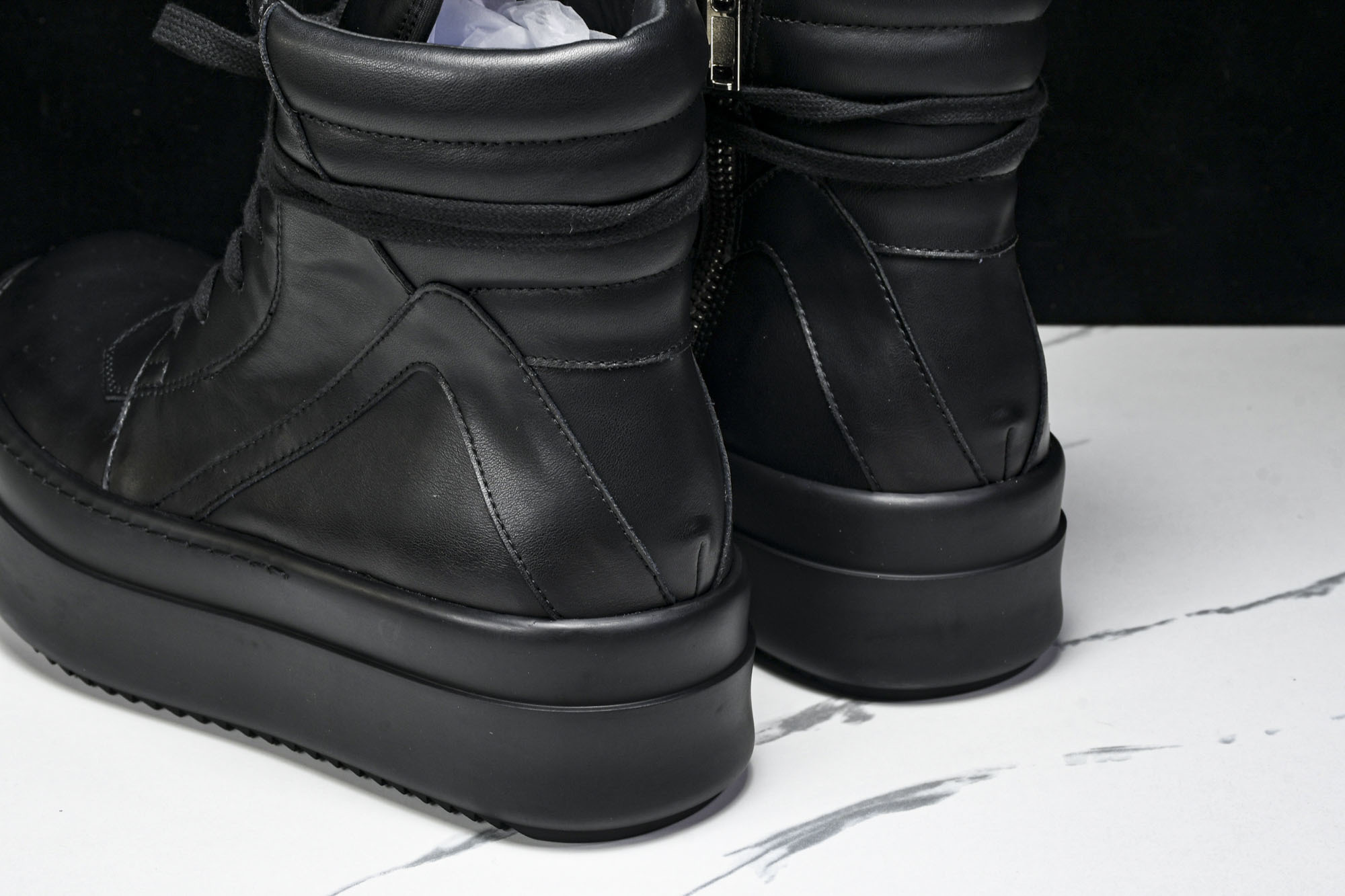 纯原莞产 RICK OWENS RO 厚底 全黑#YZ021-136 37 38 39 40 41 42