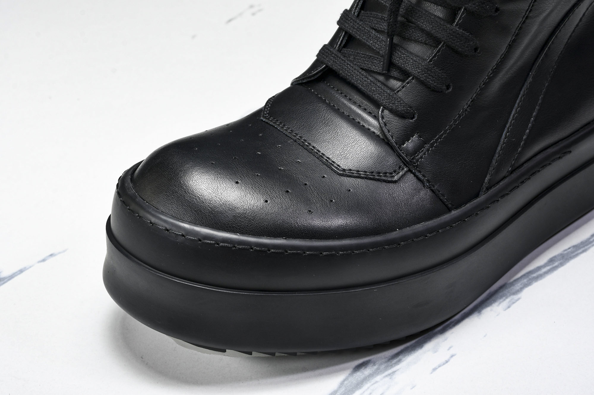 纯原莞产 RICK OWENS RO 厚底 全黑#YZ021-136 37 38 39 40 41 42