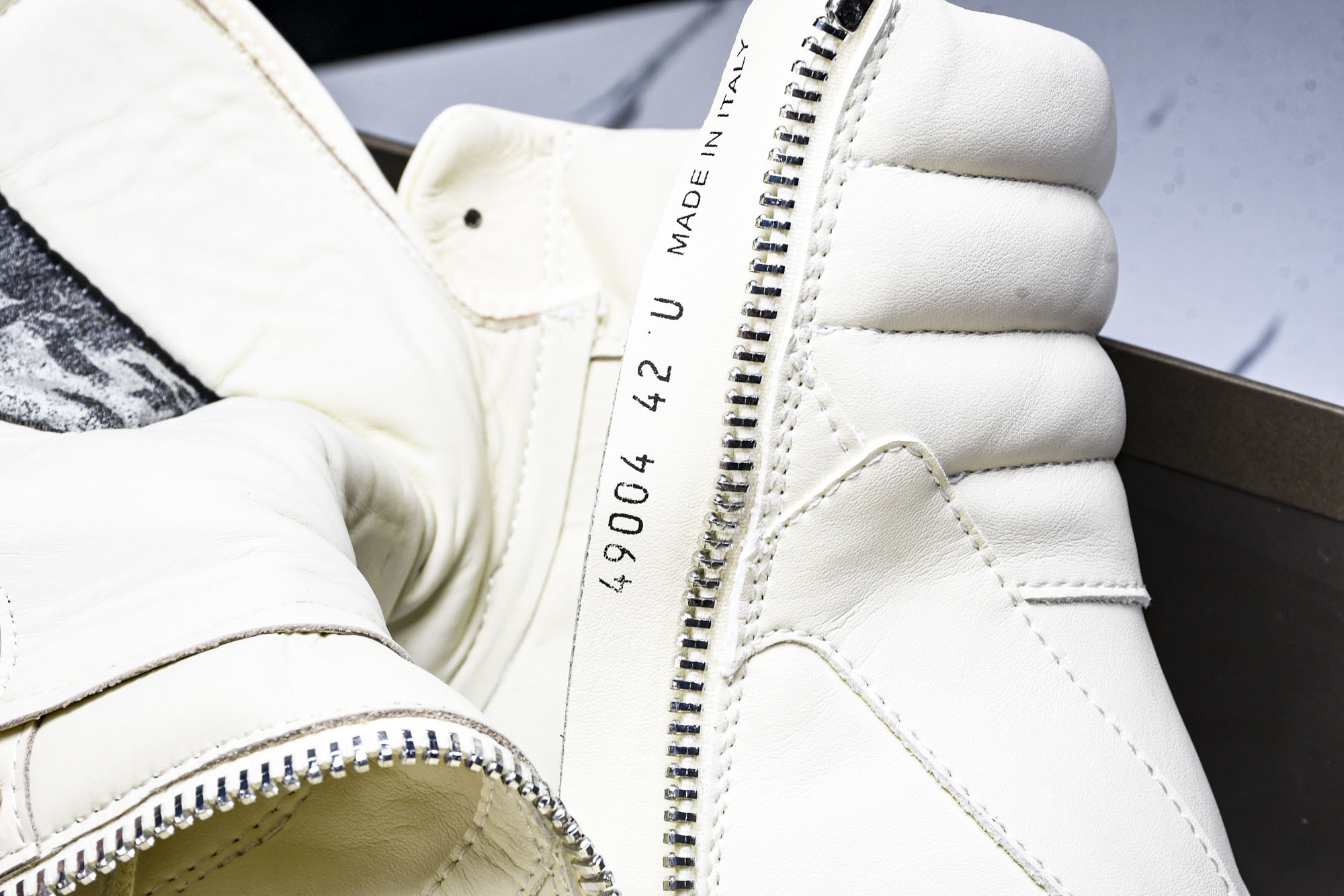纯原莞产 RICK OWENS RO 厚底 米白色#YZ021-136 37 38 39 40 41 4