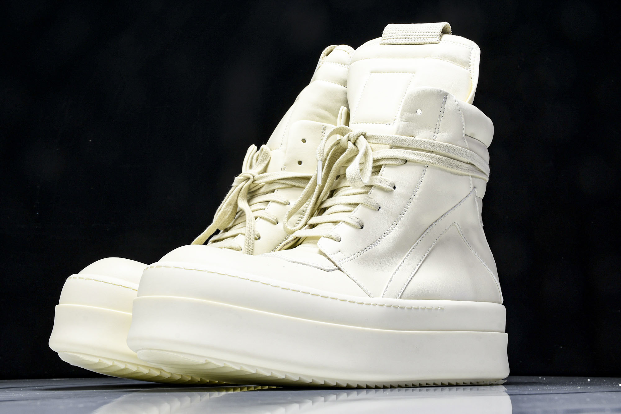 纯原莞产 RICK OWENS RO 厚底 米白色#YZ021-136 37 38 39 40 41 4