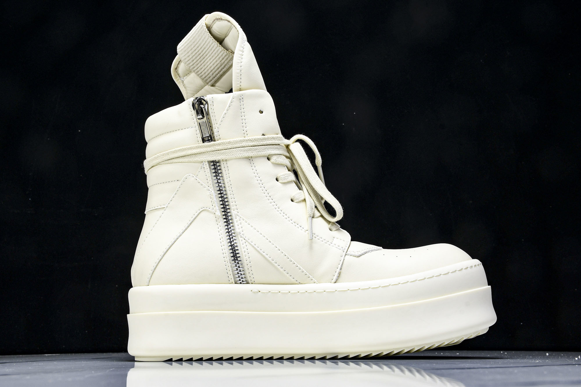 纯原莞产 RICK OWENS RO 厚底 米白色#YZ021-136 37 38 39 40 41 4