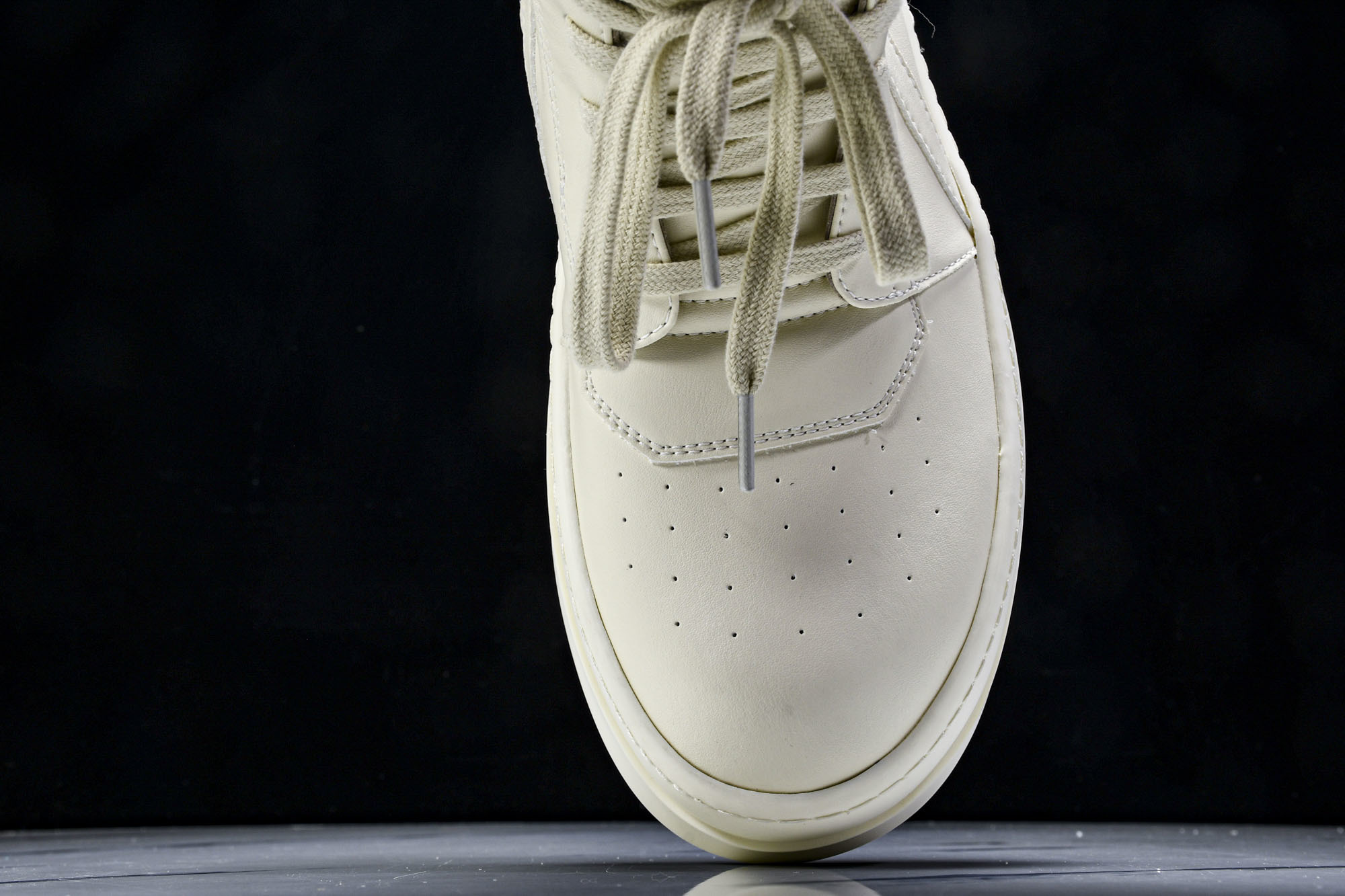 纯原莞产 RICK OWENS RO 厚底 米白色#YZ021-136 37 38 39 40 41 4