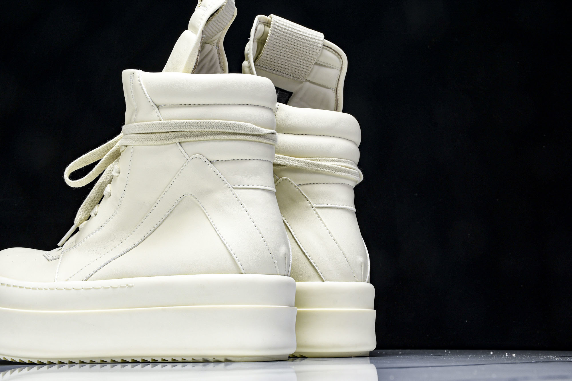 纯原莞产 RICK OWENS RO 厚底 米白色#YZ021-136 37 38 39 40 41 4