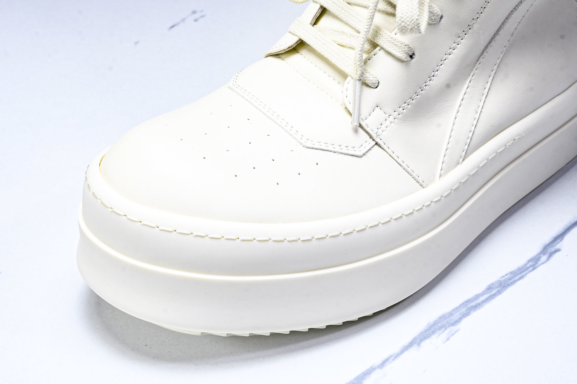 纯原莞产 RICK OWENS RO 厚底 米白色#YZ021-136 37 38 39 40 41 4