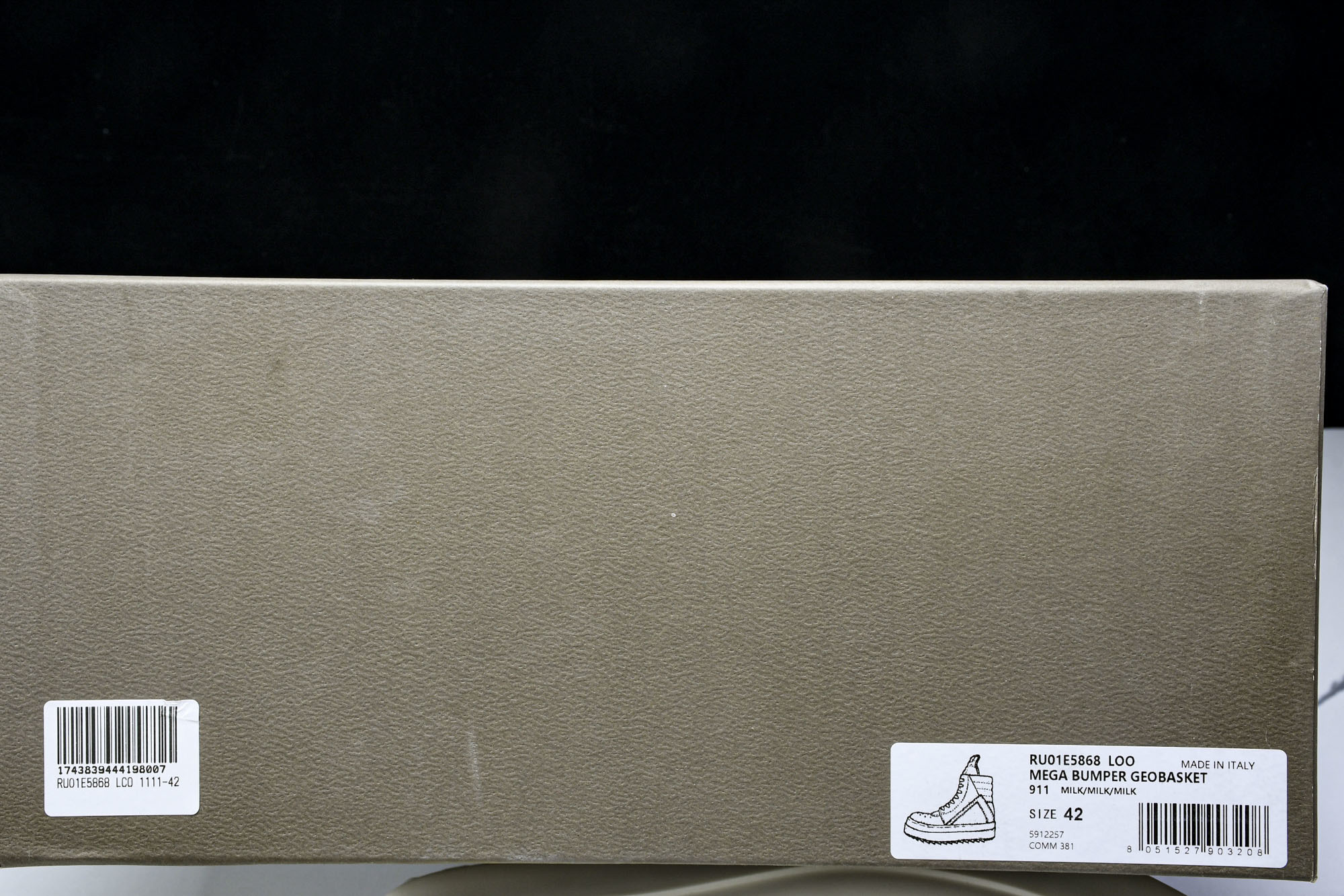 纯原莞产 RICK OWENS RO 厚底 米白色#YZ021-136 37 38 39 40 41 4