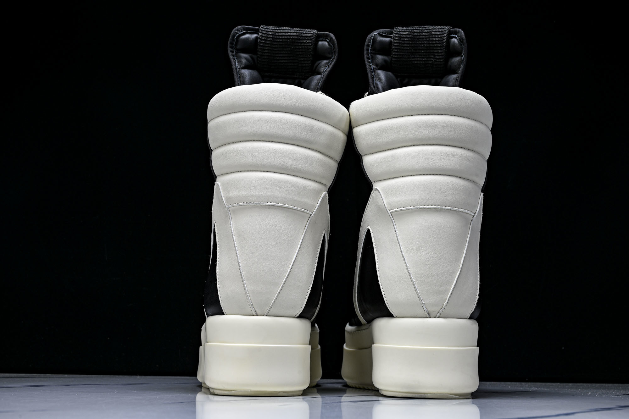 纯原莞产 RICK OWENS RO Geobasket 黑白厚底#YZ021-136 37 38 39