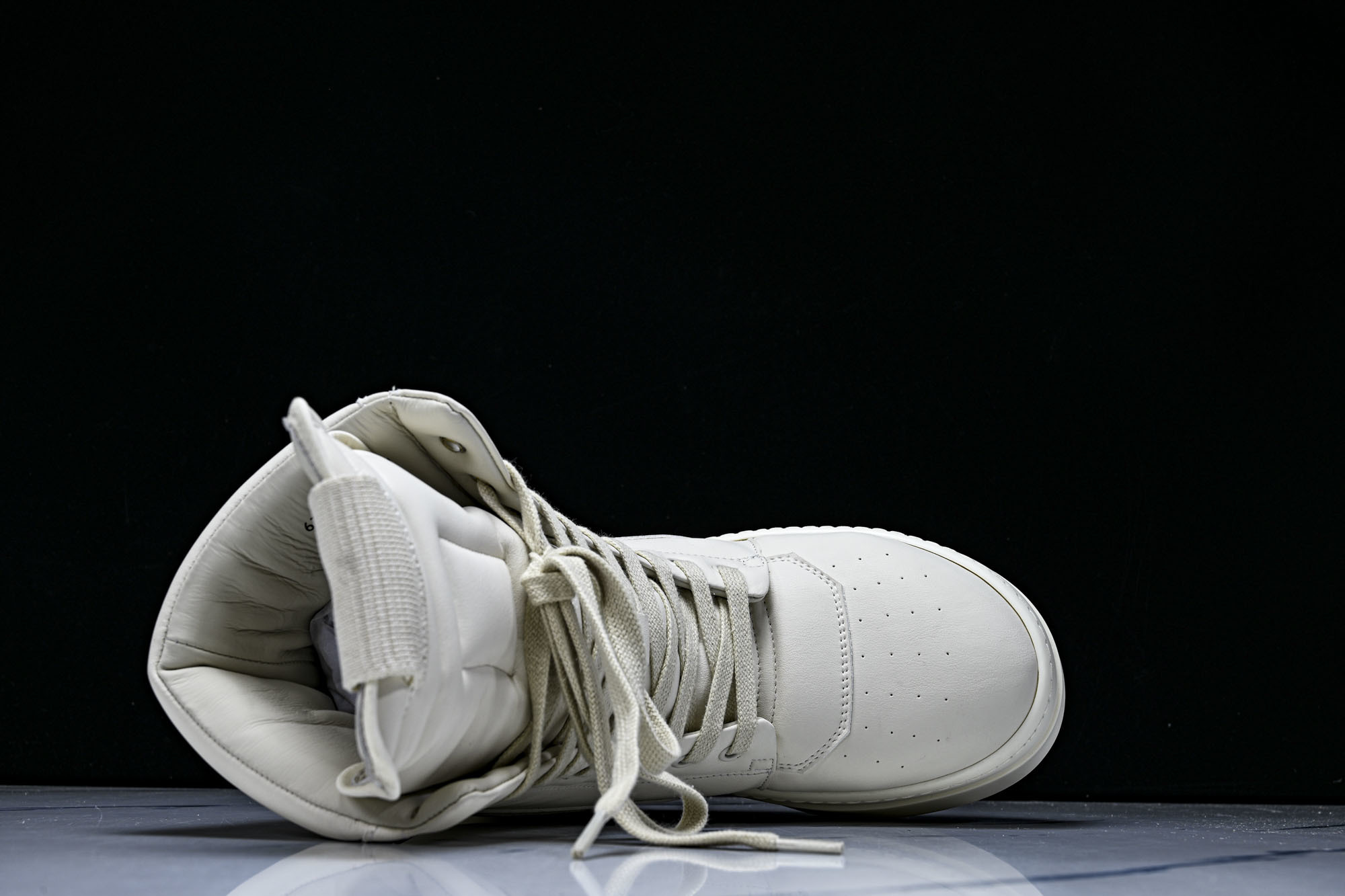 纯原莞产 RICK OWENS RO Mega Geobask 白色厚底#YZ021-136 37 38