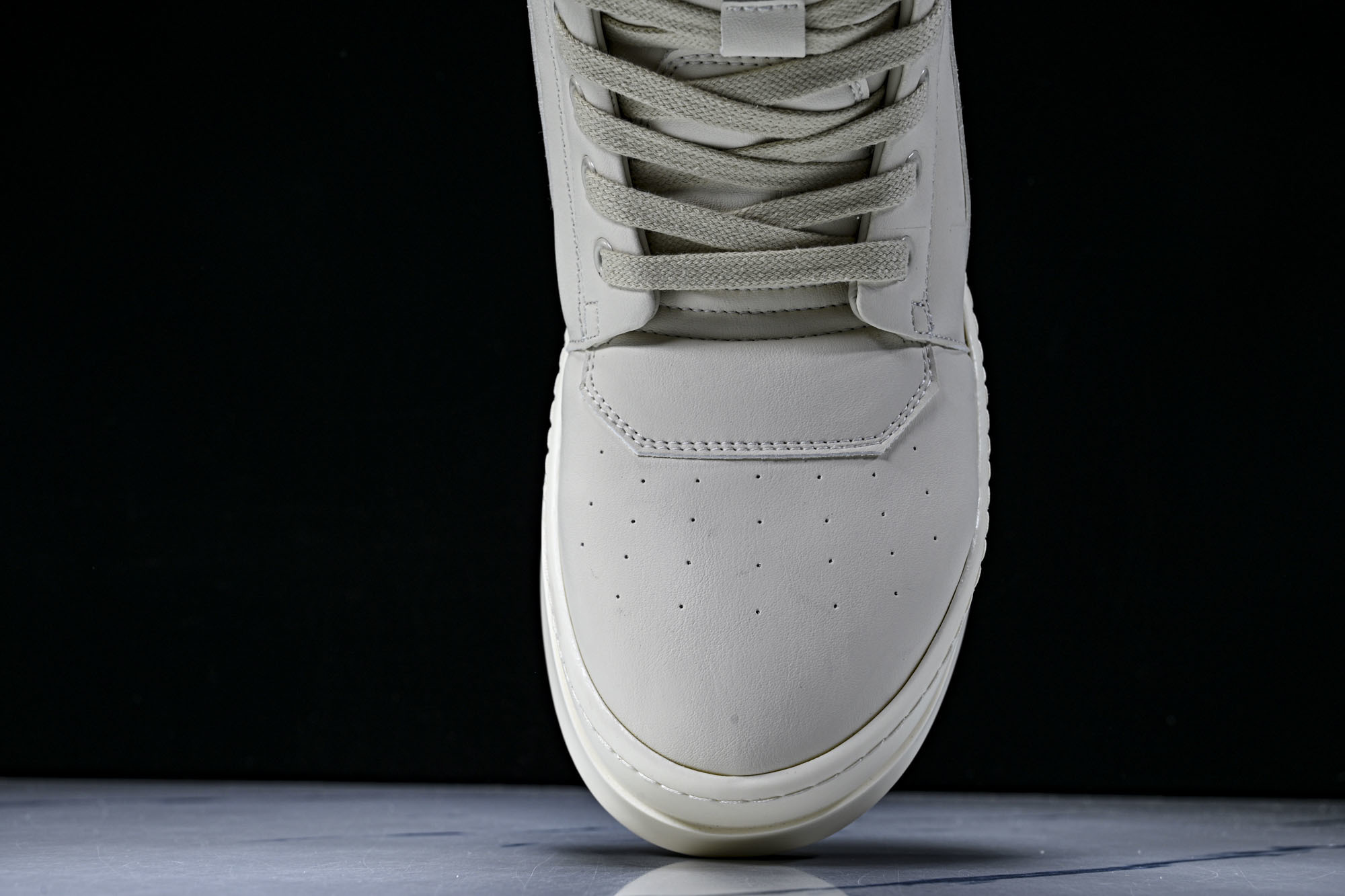 纯原莞产 RICK OWENS RO Mega Geobask 白色厚底#YZ021-136 37 38