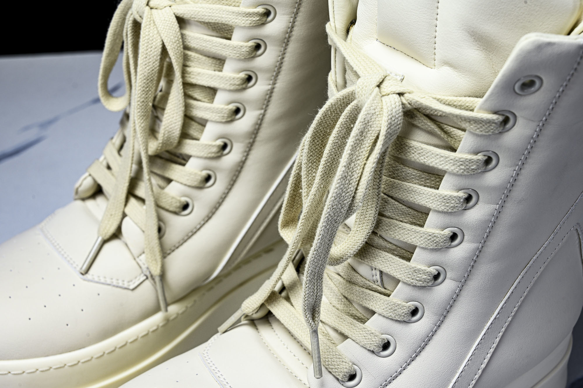 纯原莞产 RICK OWENS RO Mega Geobask 白色厚底#YZ021-136 37 38