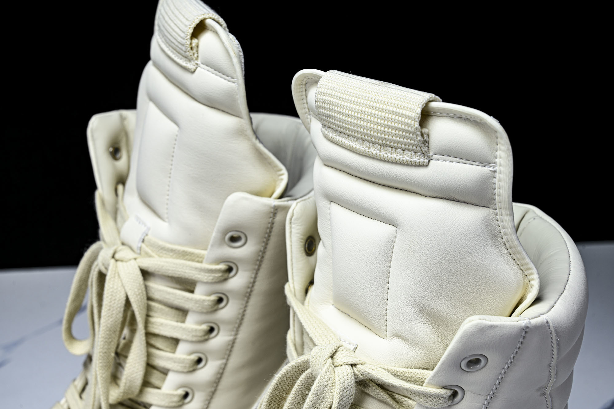 纯原莞产 RICK OWENS RO Mega Geobask 白色厚底#YZ021-136 37 38