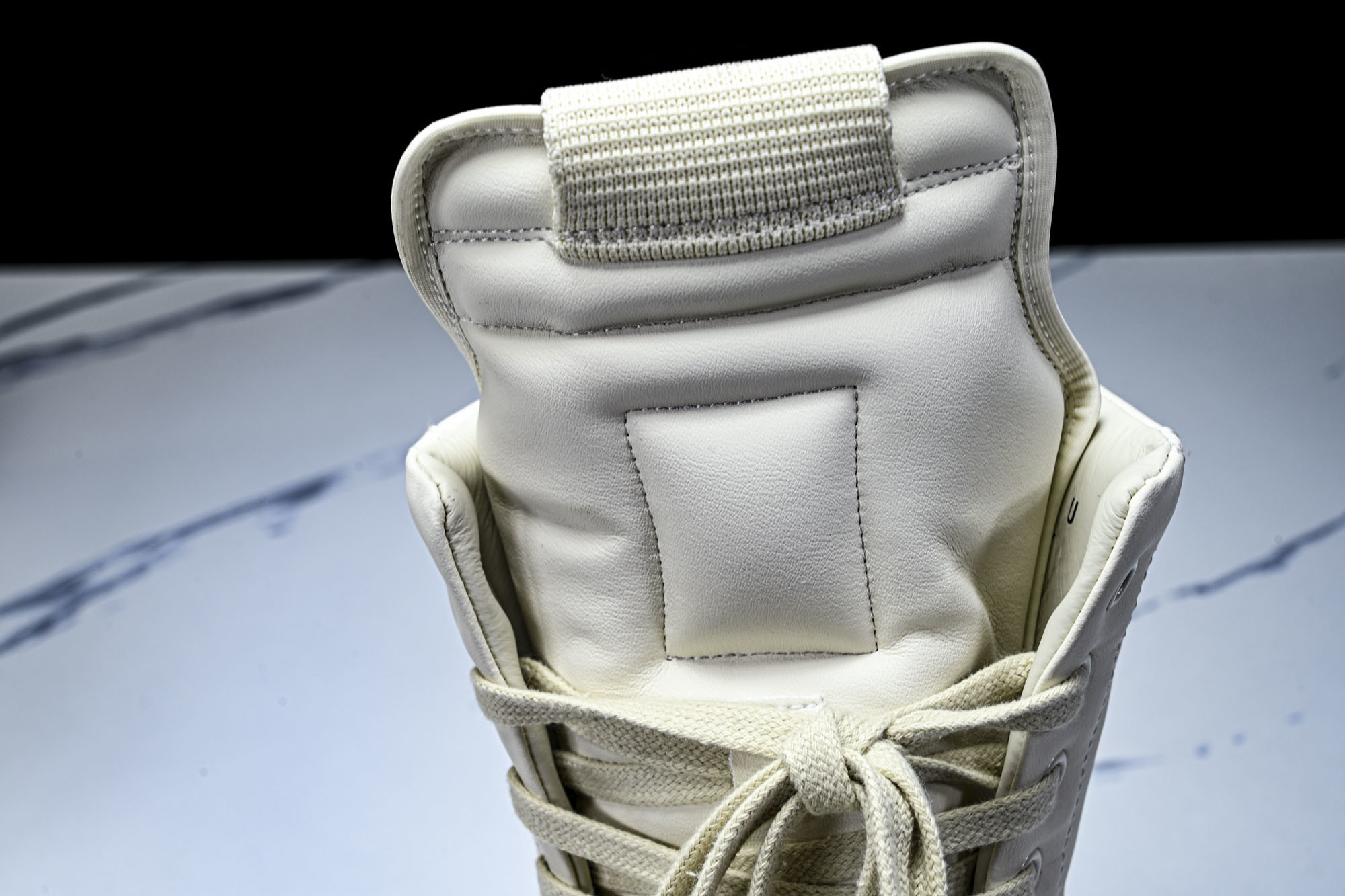 纯原莞产 RICK OWENS RO Mega Geobask 白色厚底#YZ021-136 37 38