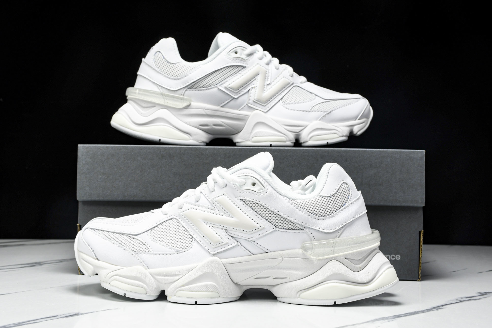 纯原 Joe Freshgoods x New Balance NB9060 复古休闲运动慢跑鞋 全白色