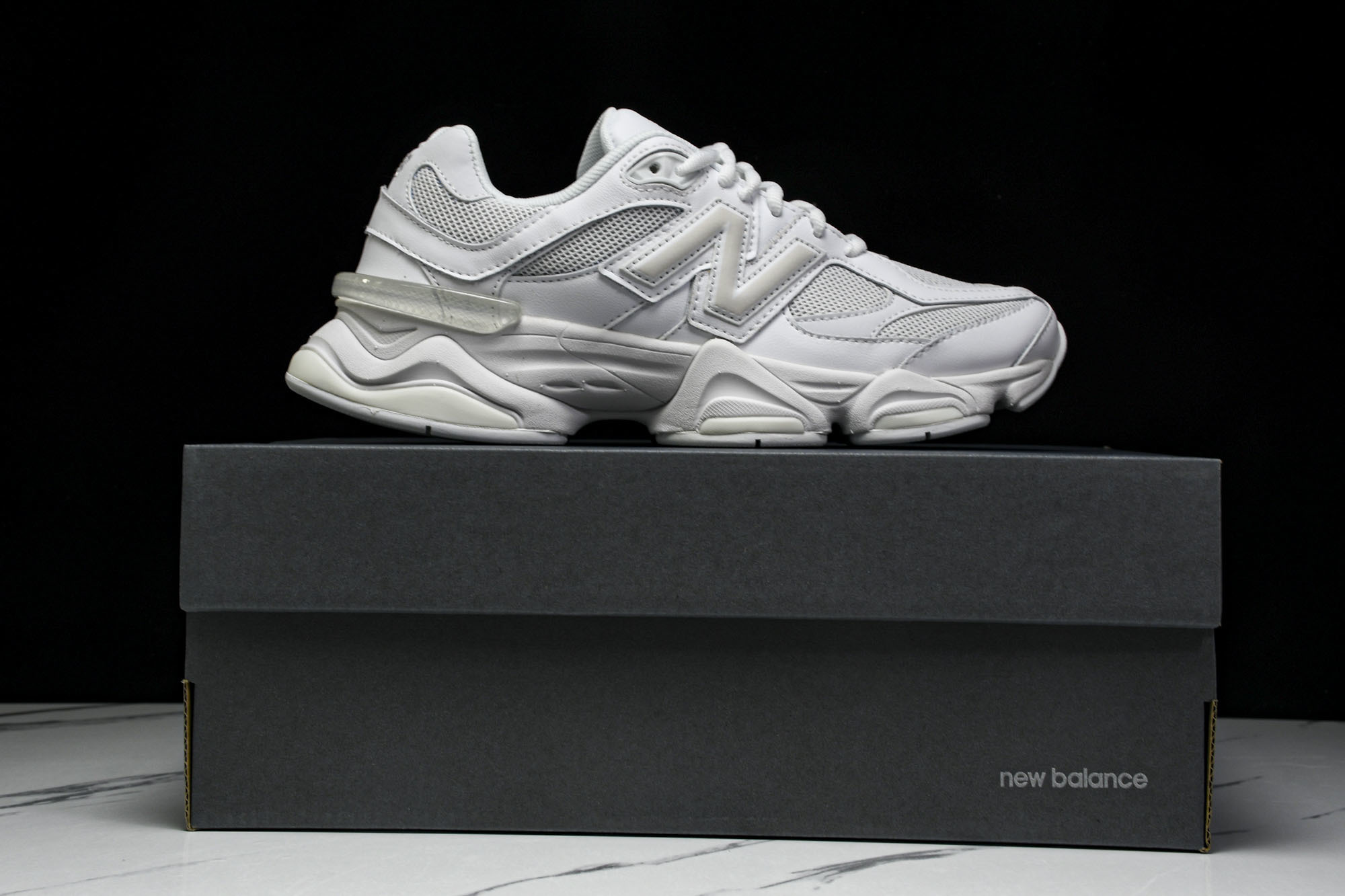 纯原 Joe Freshgoods x New Balance NB9060 复古休闲运动慢跑鞋 全白色
