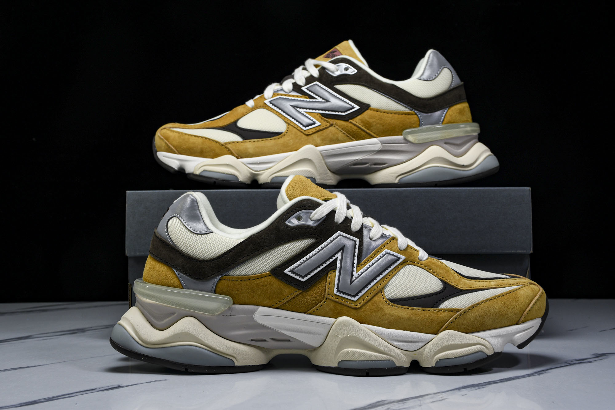 纯原 Joe Freshgoods x New Balance NB9060 复古休闲运动慢跑鞋 姜黄色