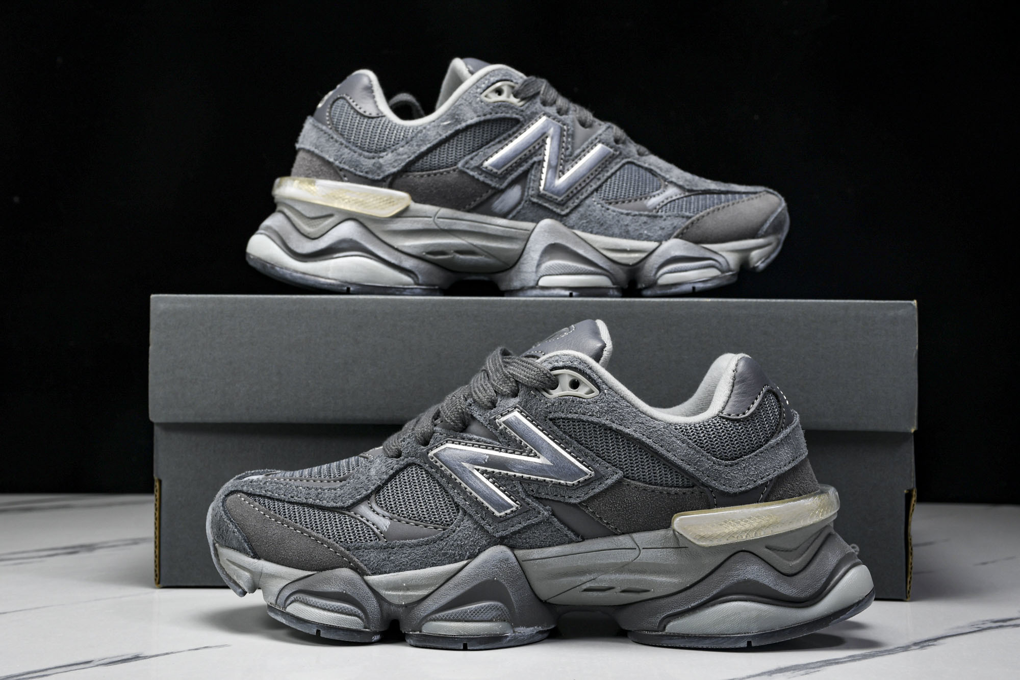 纯原 Joe Freshgoods x New Balance NB9060 复古休闲运动慢跑鞋 旧深灰