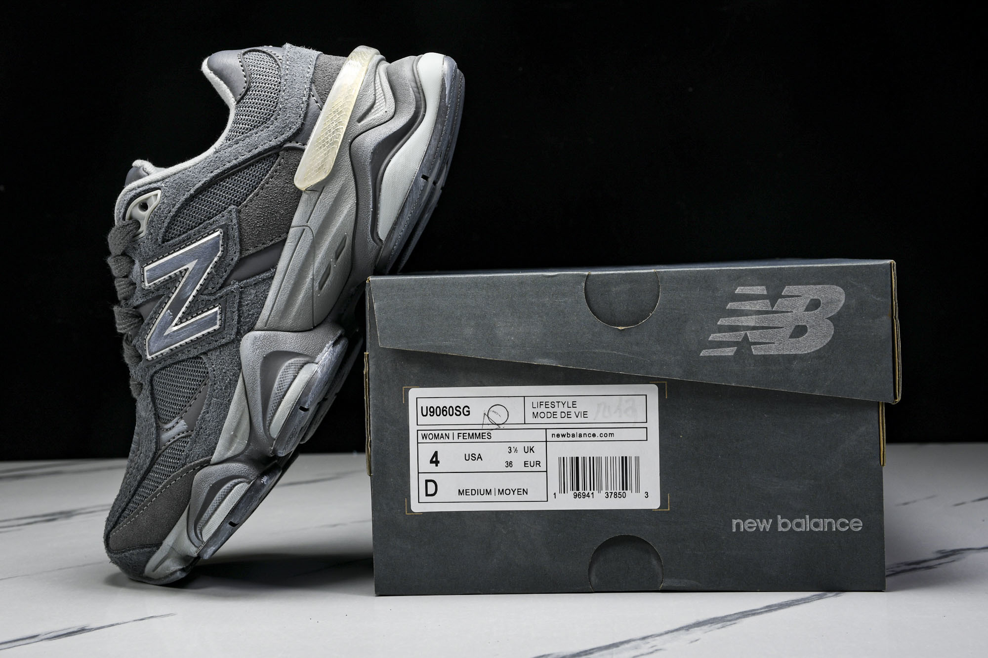 纯原 Joe Freshgoods x New Balance NB9060 复古休闲运动慢跑鞋 旧深灰