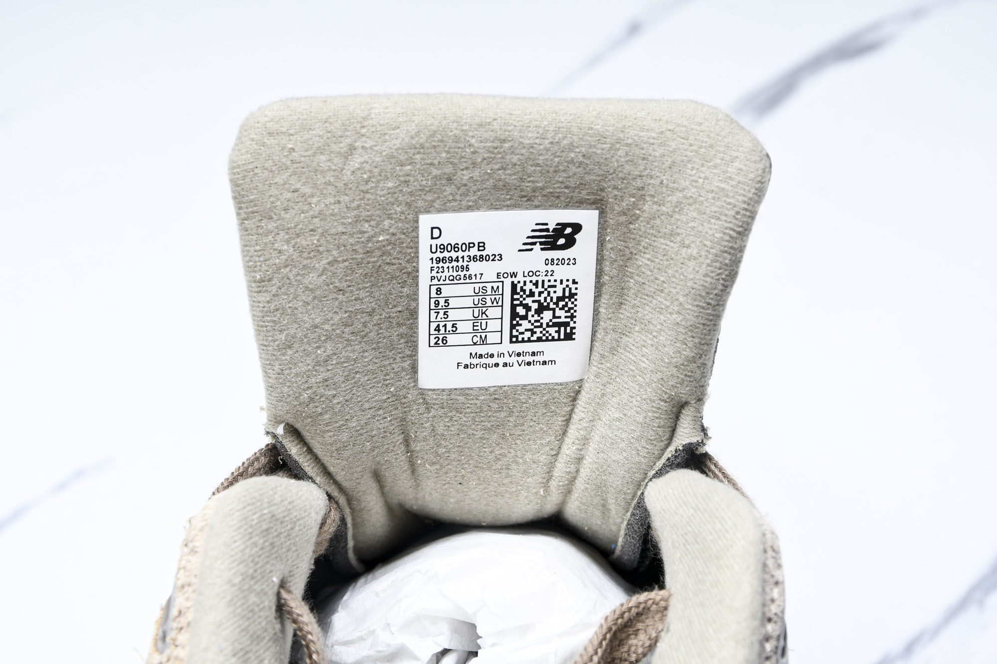 纯原 Joe Freshgoods x New Balance NB9060 复古休闲运动慢跑鞋 旧灰棕