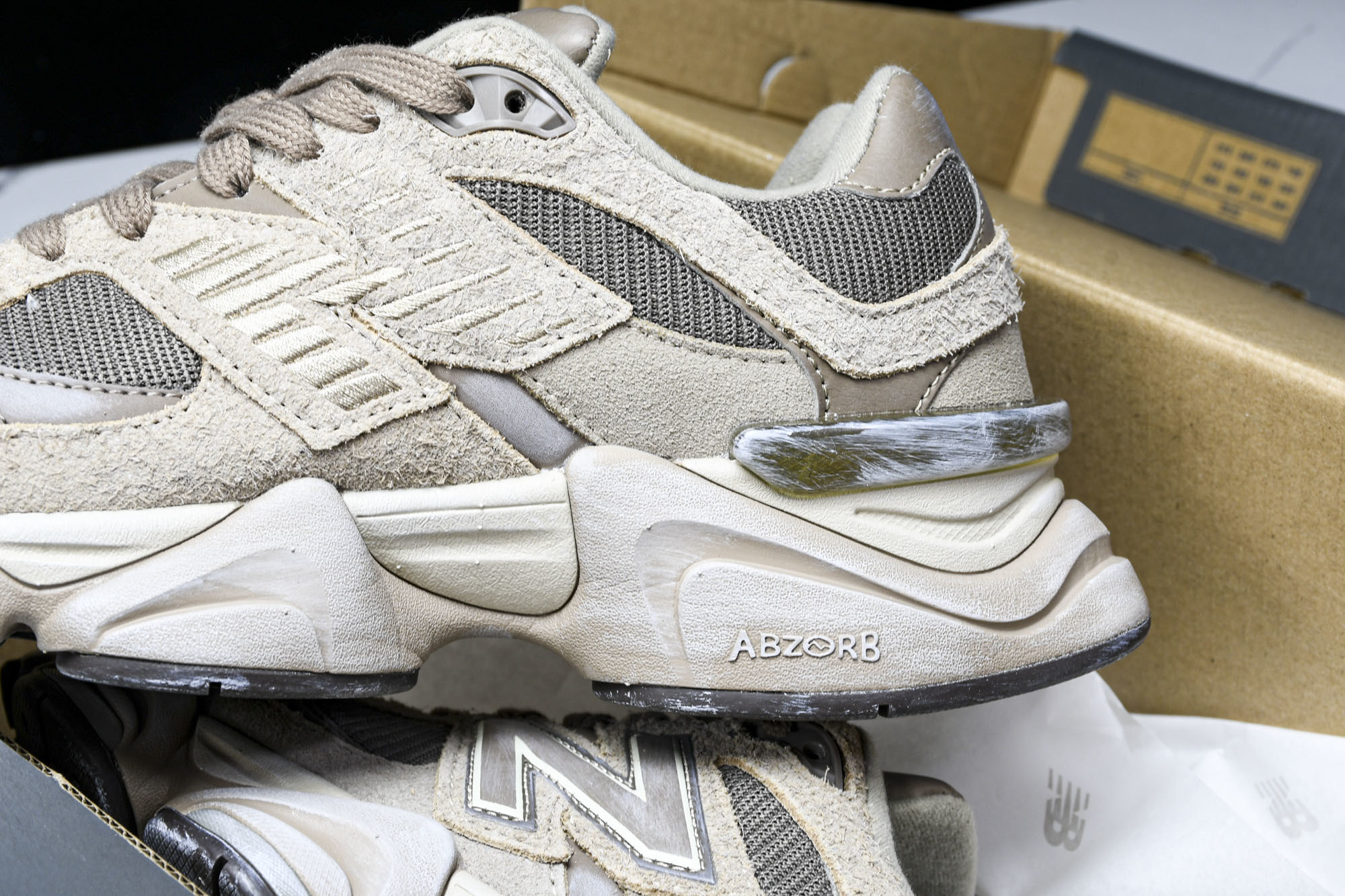纯原 Joe Freshgoods x New Balance NB9060 复古休闲运动慢跑鞋 旧灰棕