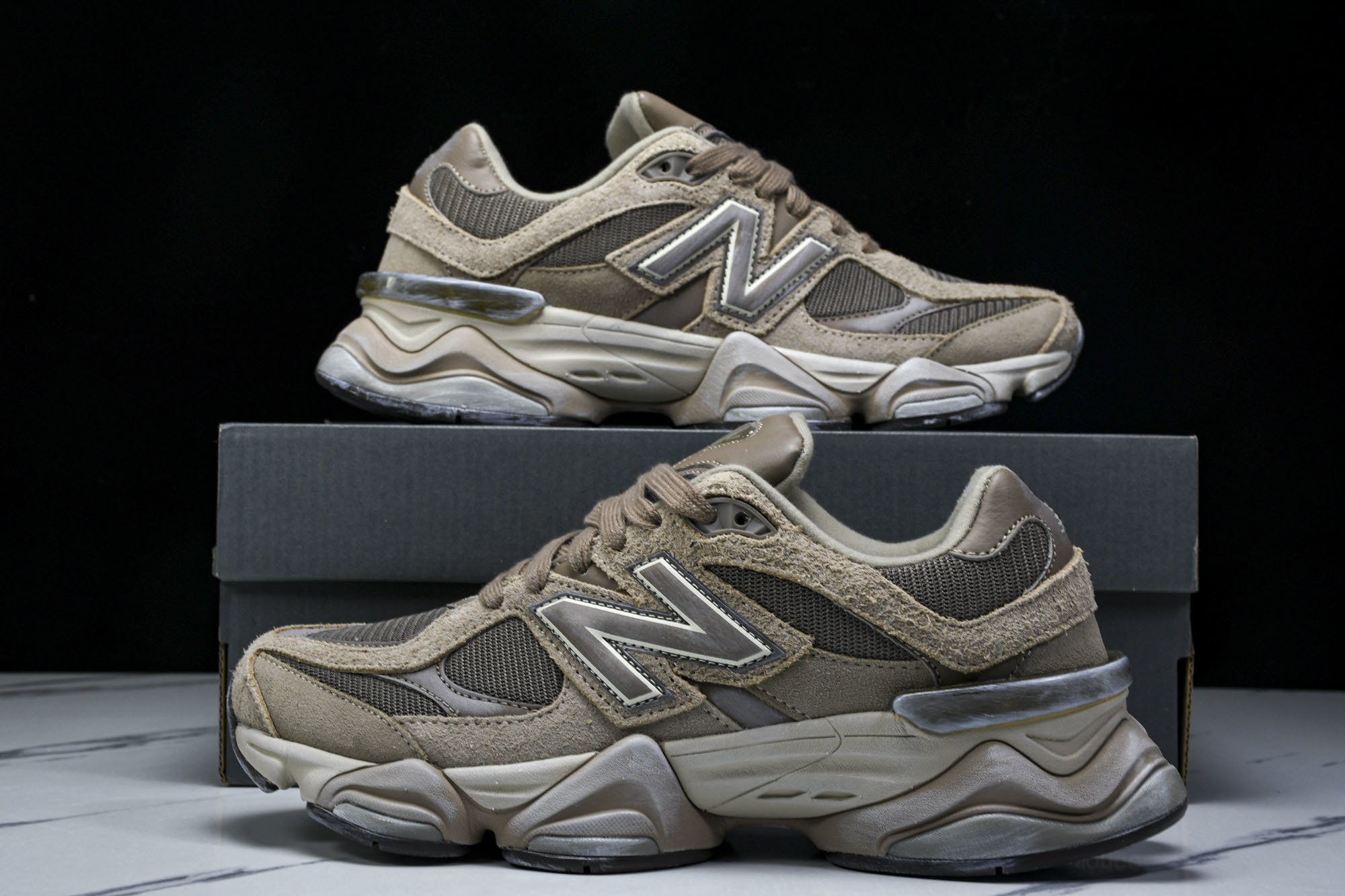 纯原 Joe Freshgoods x New Balance NB9060 复古休闲运动慢跑鞋 旧灰棕