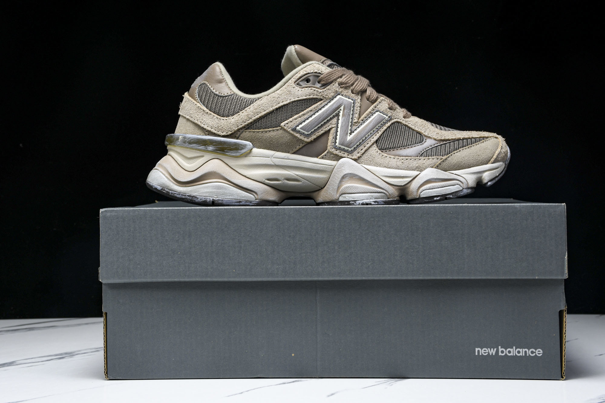 纯原 Joe Freshgoods x New Balance NB9060 复古休闲运动慢跑鞋 旧灰棕