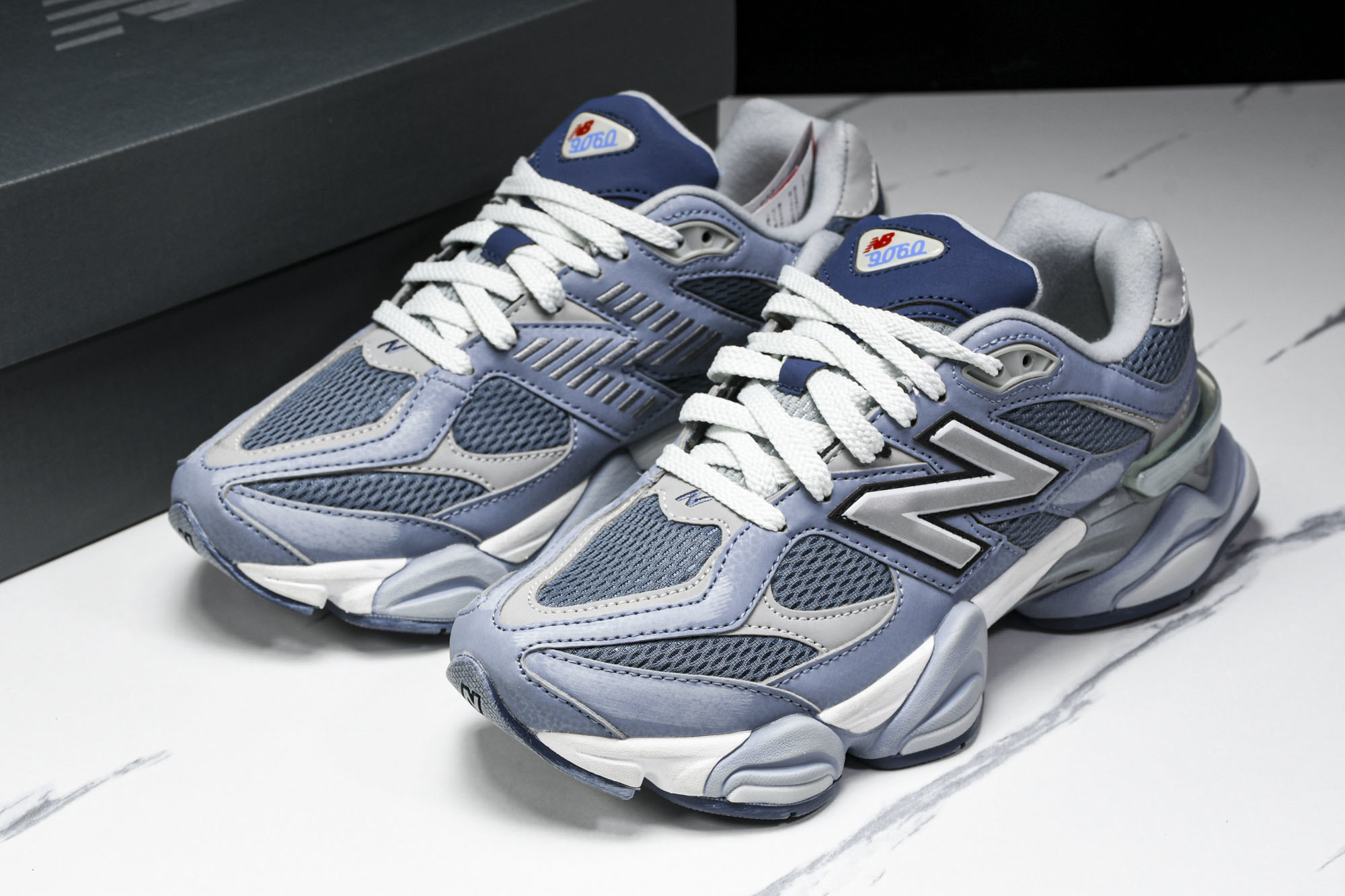 纯原 Joe Freshgoods x New Balance NB9060 复古休闲运动慢跑鞋 旧蓝白