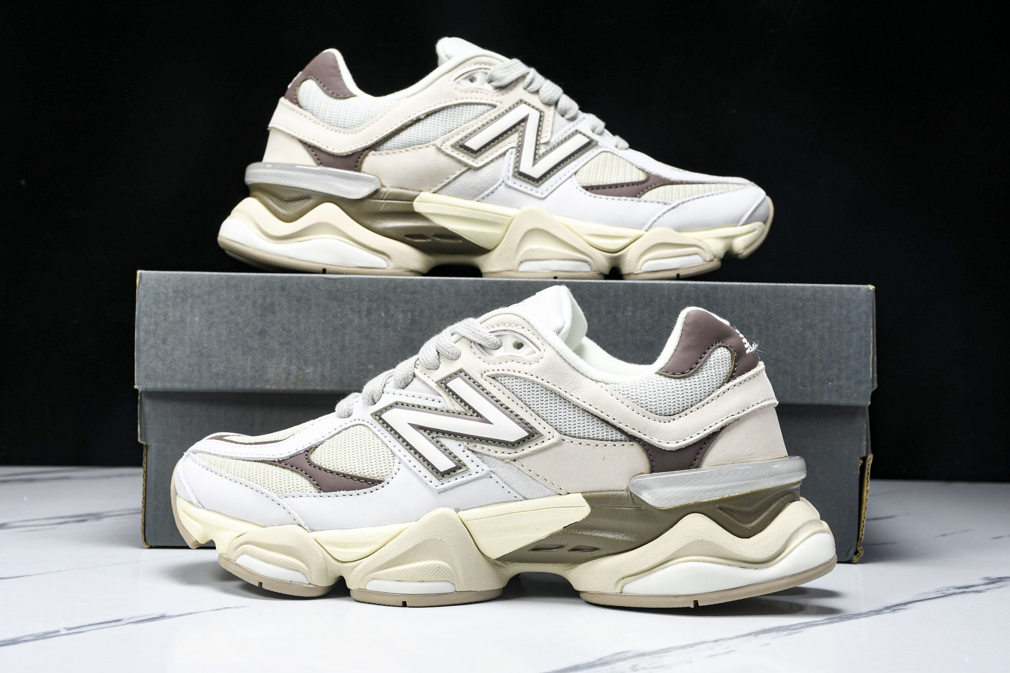 纯原 Joe Freshgoods x New Balance NB9060 复古休闲运动慢跑鞋 棕色 