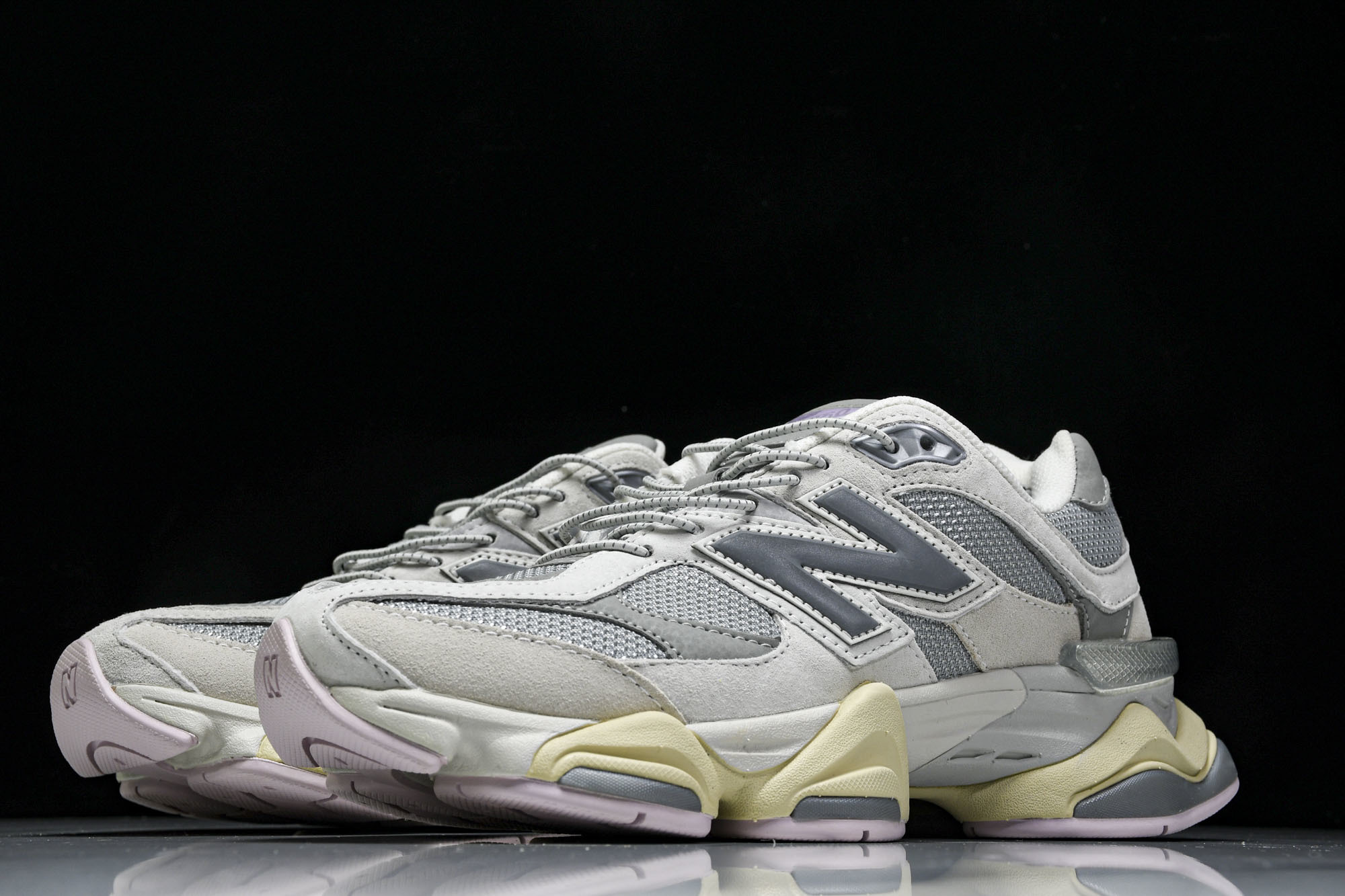 纯原 Joe Freshgoods x New Balance NB9060 复古休闲运动慢跑鞋 浅灰紫
