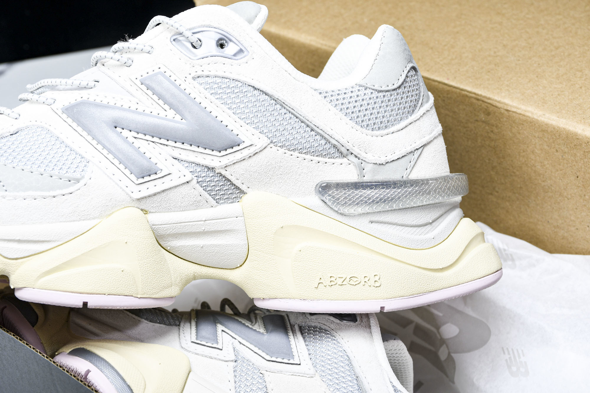 纯原 Joe Freshgoods x New Balance NB9060 复古休闲运动慢跑鞋 浅灰紫