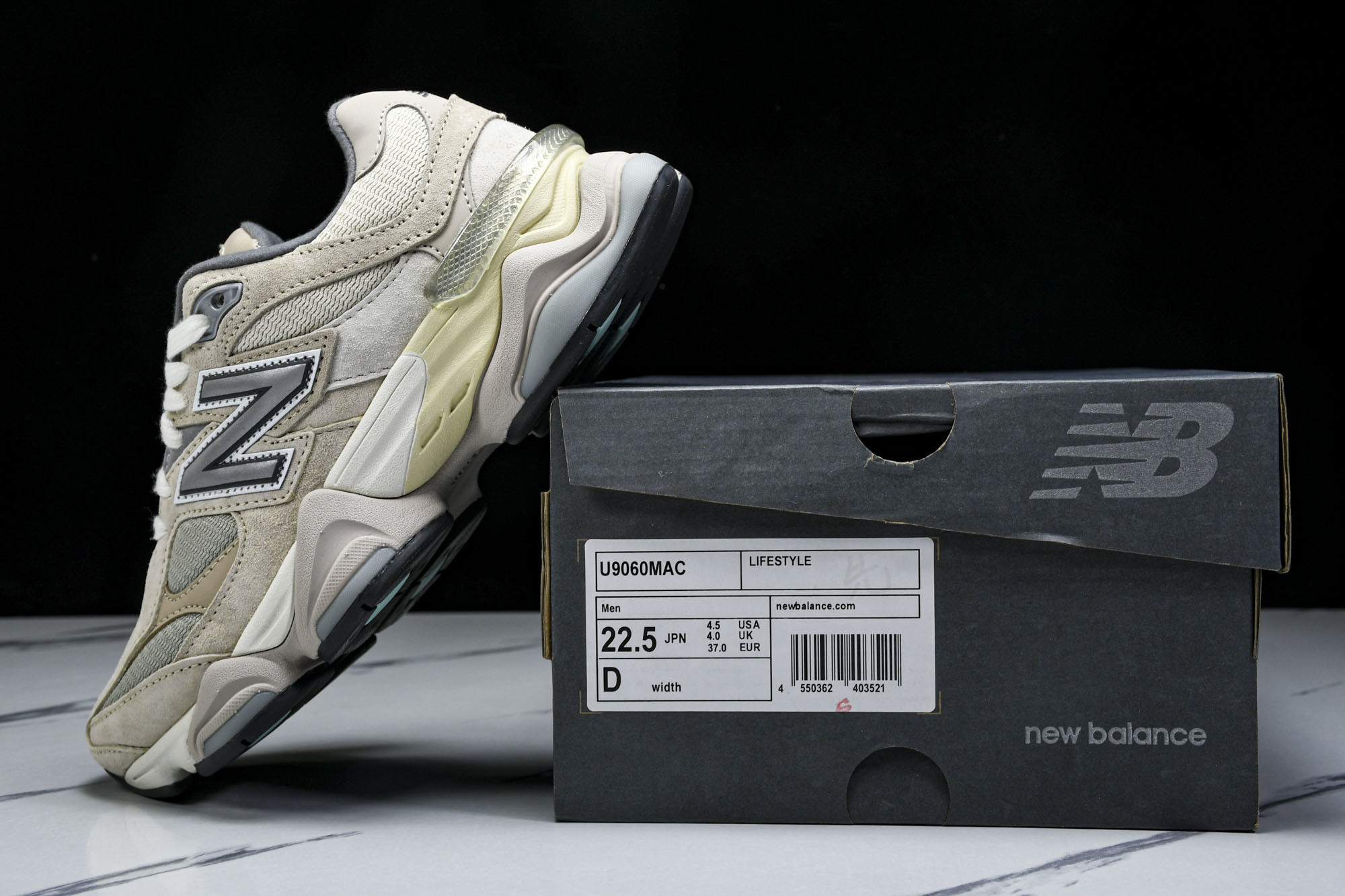 纯原 Joe Freshgoods x New Balance NB9060 复古休闲运动慢跑鞋 浅灰色