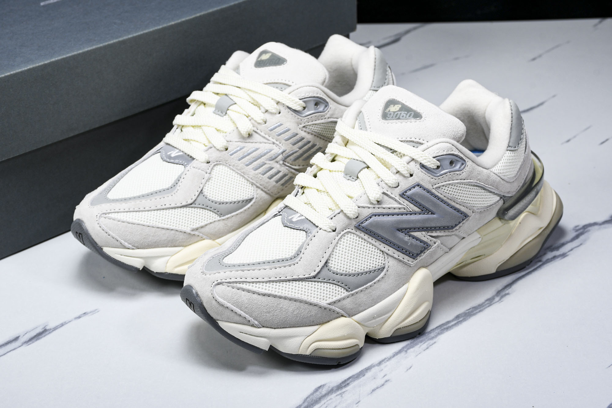 纯原 Joe Freshgoods x New Balance NB9060 复古休闲运动慢跑鞋 灰糇家