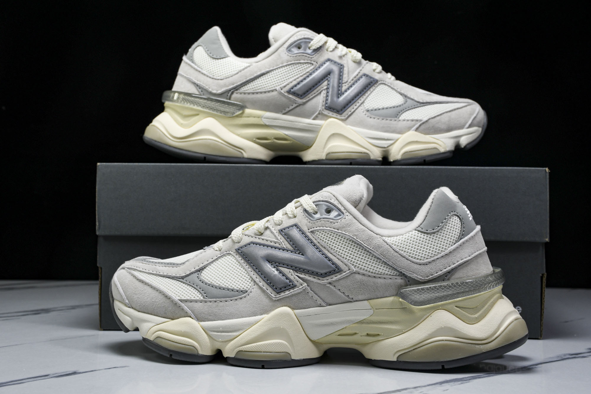 纯原 Joe Freshgoods x New Balance NB9060 复古休闲运动慢跑鞋 灰糇家