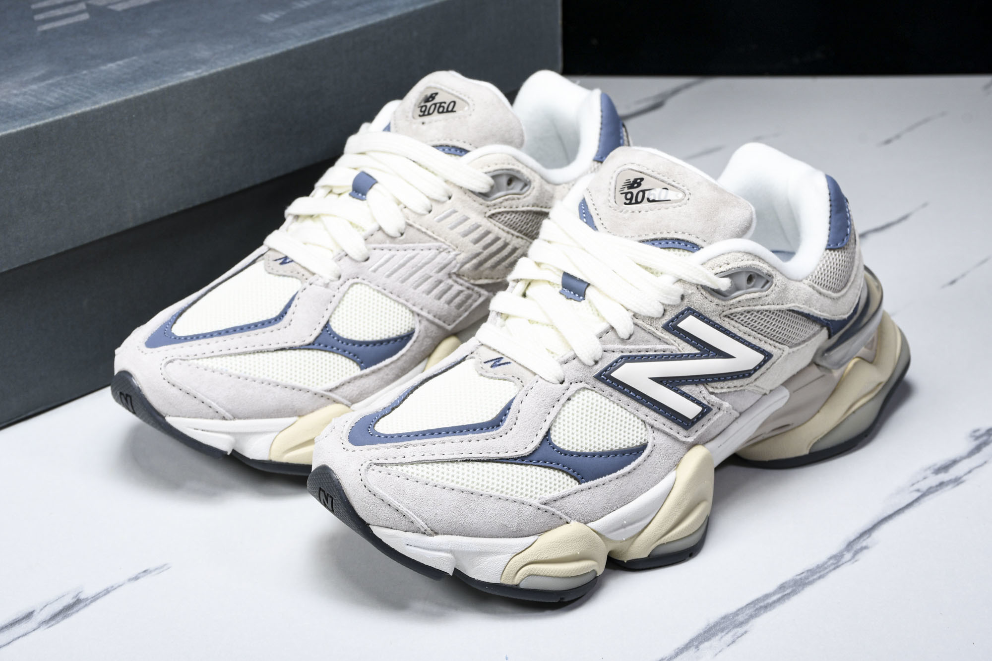 纯原 Joe Freshgoods x New Balance NB9060 复古休闲运动慢跑鞋 灰蓝色
