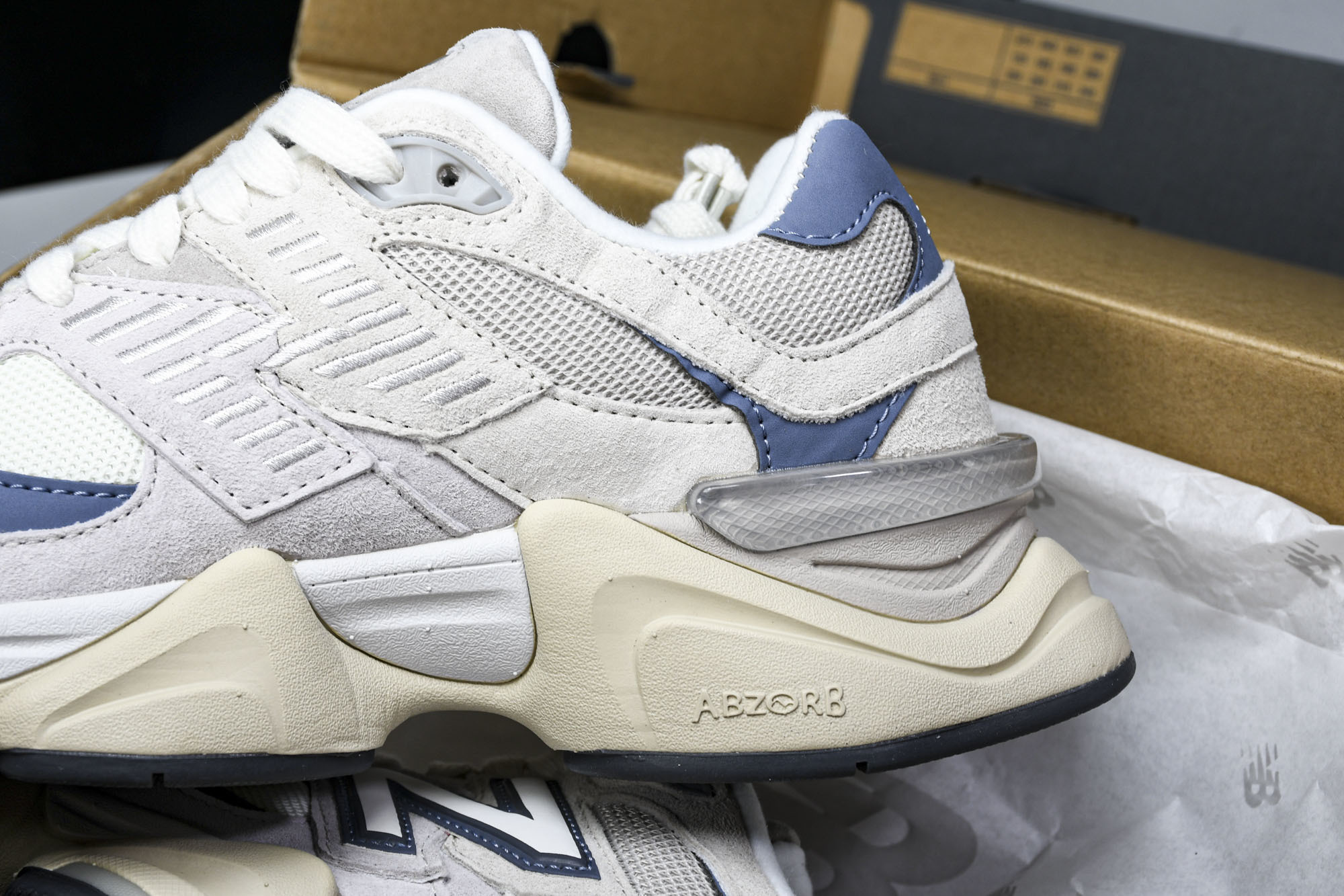纯原 Joe Freshgoods x New Balance NB9060 复古休闲运动慢跑鞋 灰蓝色