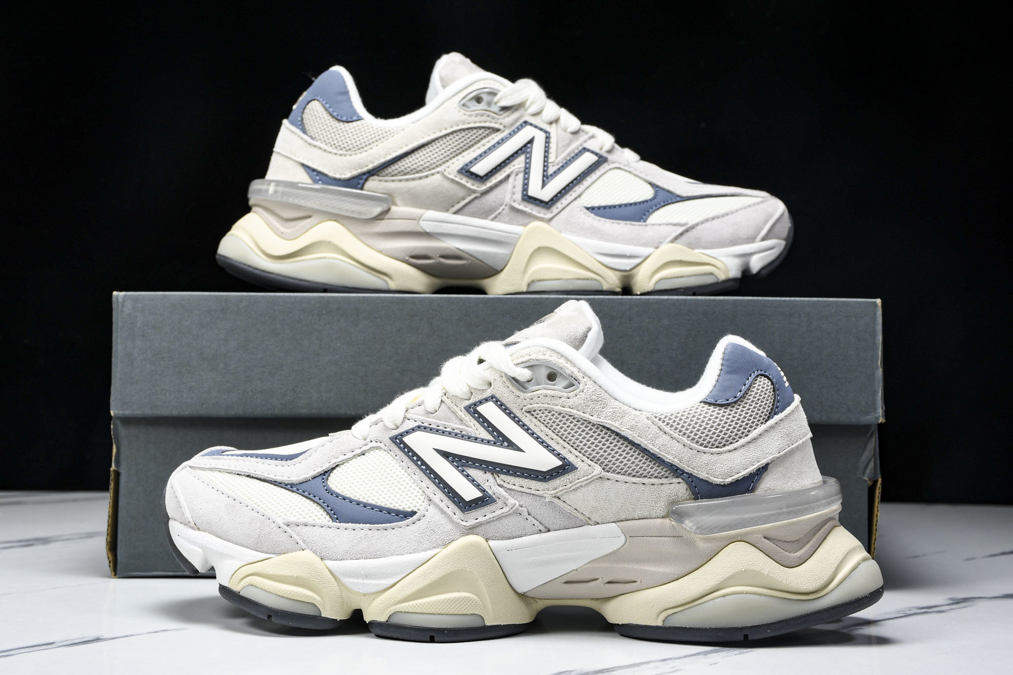 纯原 Joe Freshgoods x New Balance NB9060 复古休闲运动慢跑鞋 灰蓝色