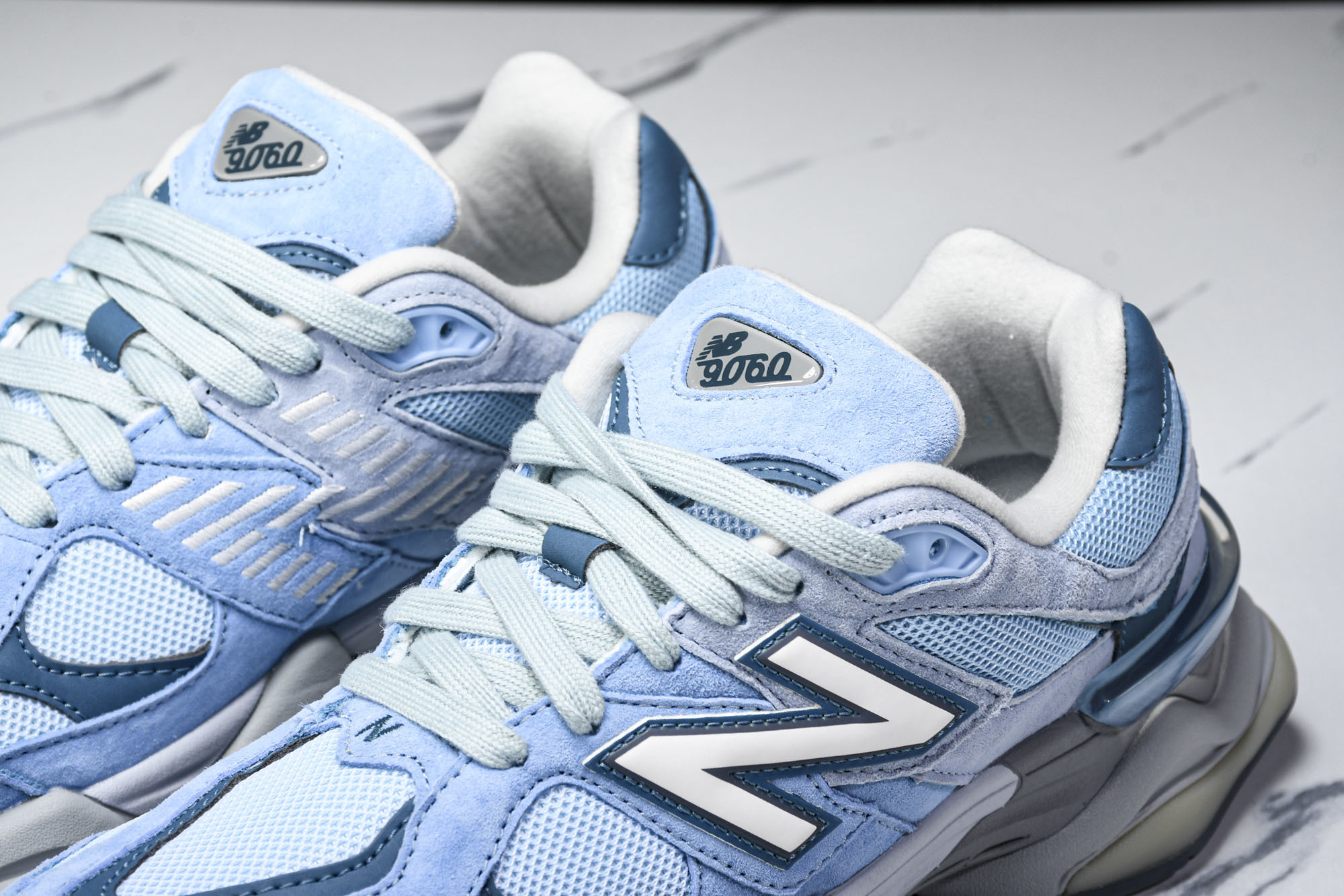 纯原 Joe Freshgoods x New Balance NB9060 复古休闲运动慢跑鞋 玉蓝色