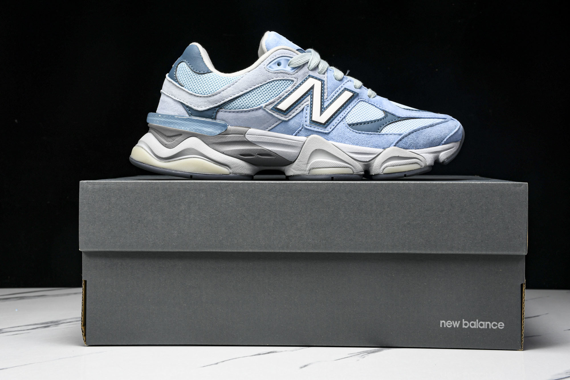 纯原 Joe Freshgoods x New Balance NB9060 复古休闲运动慢跑鞋 玉蓝色