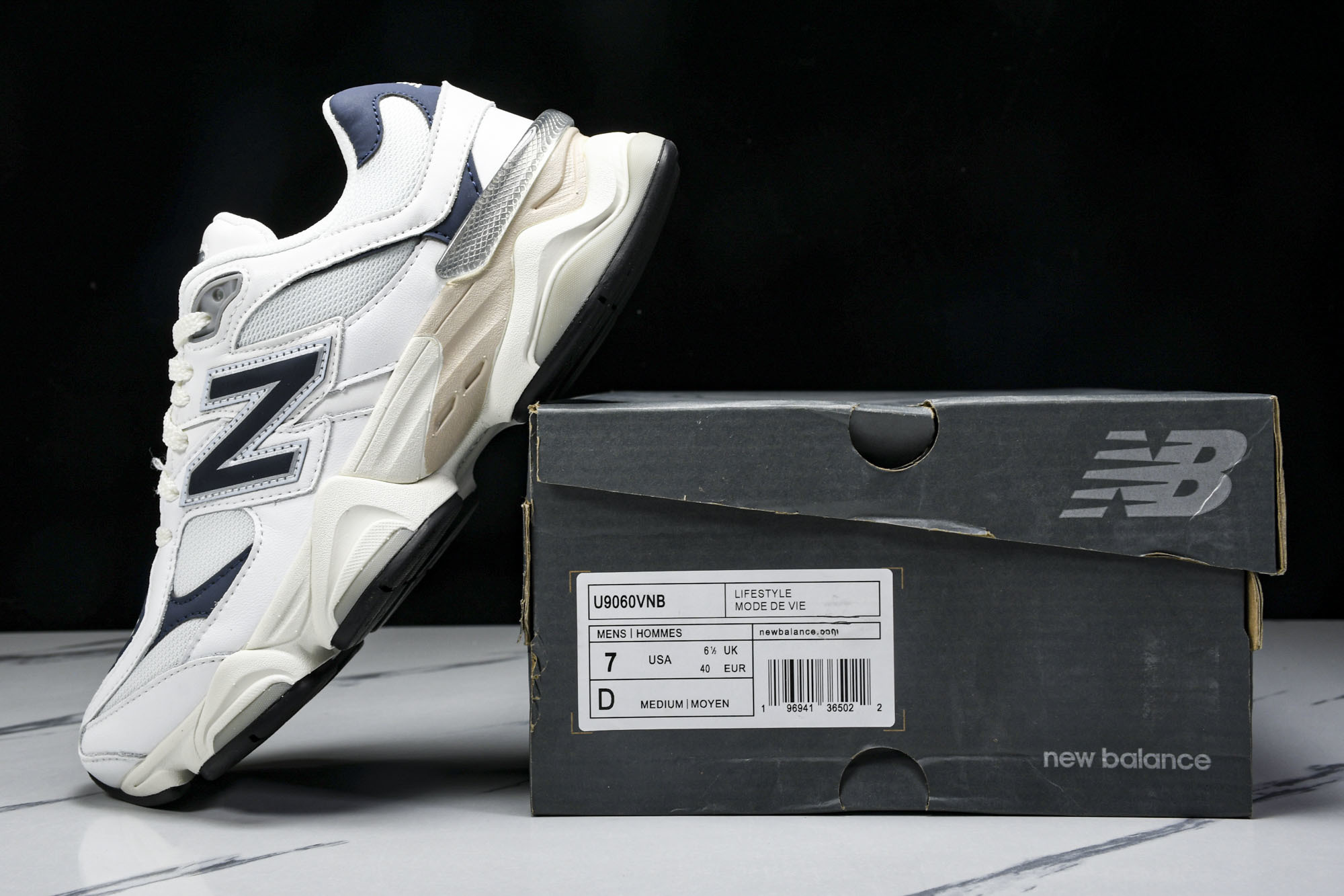 纯原 Joe Freshgoods x New Balance NB9060 复古休闲运动慢跑鞋 白蓝色