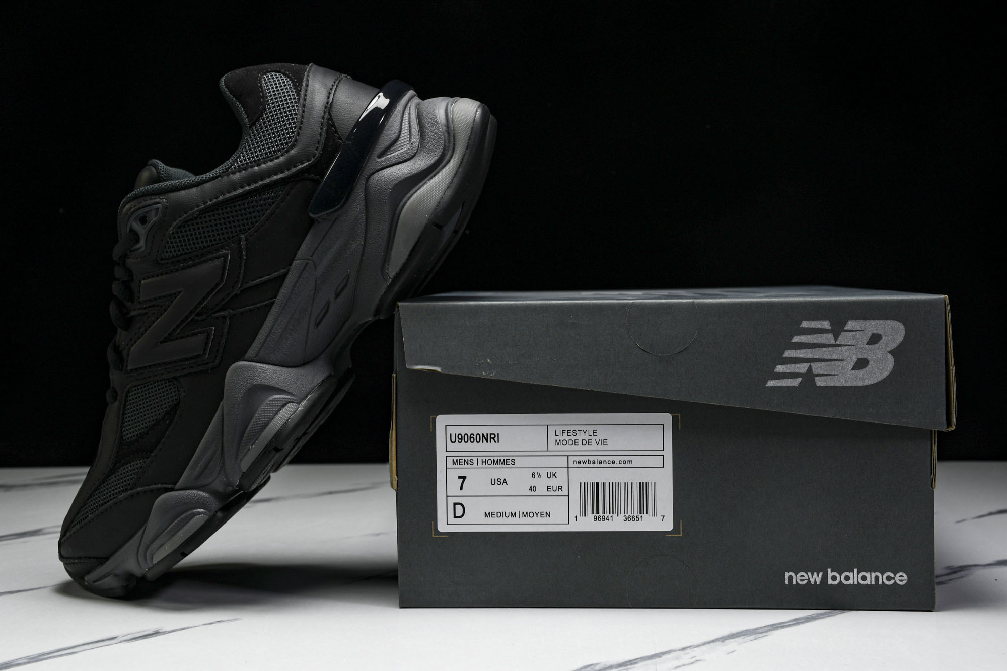 纯原 Joe Freshgoods x New Balance NB9060 复古休闲运动慢跑鞋 碳黑色
