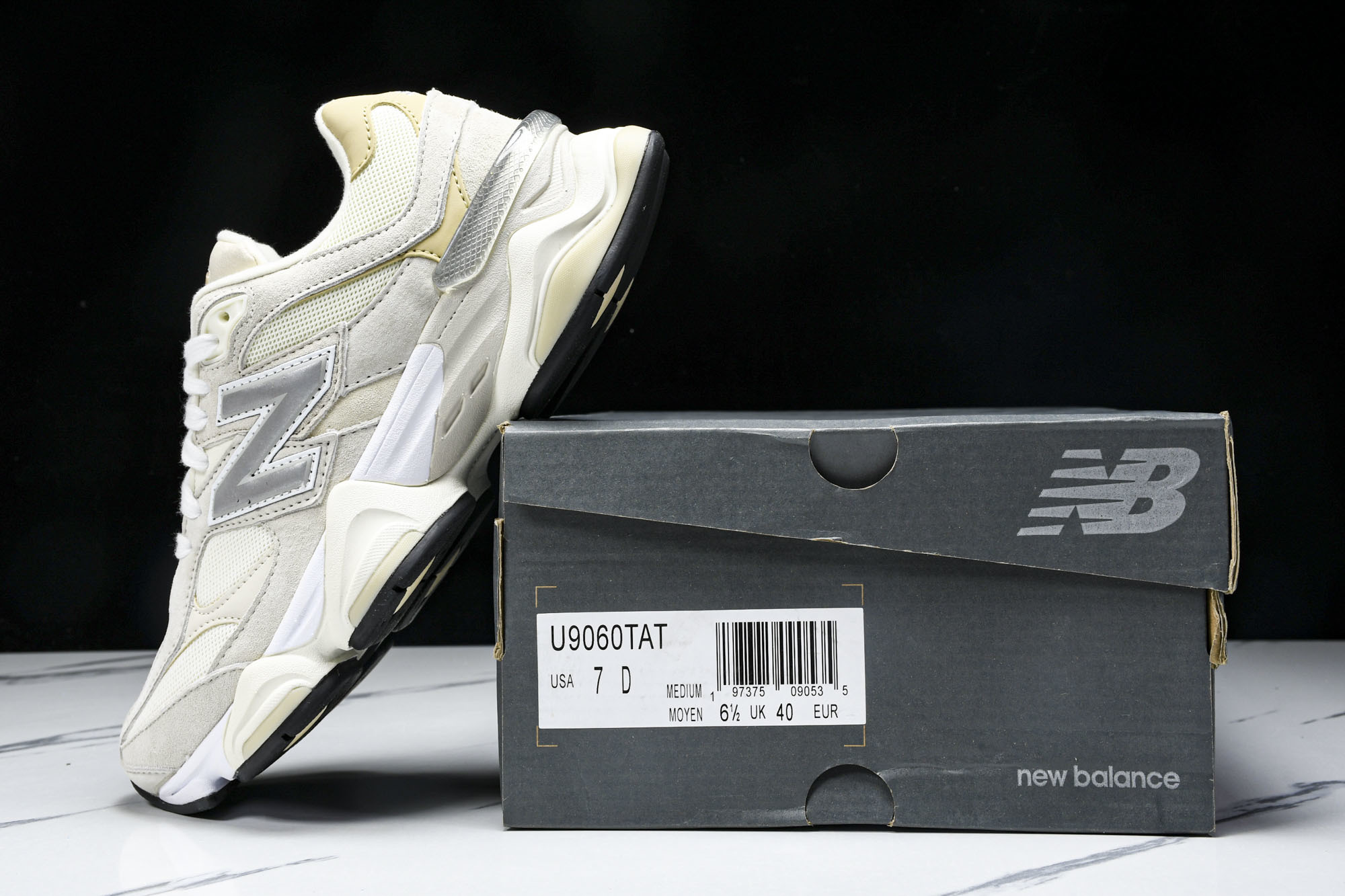 纯原 Joe Freshgoods x New Balance NB9060 复古休闲运动慢跑鞋 米灰色