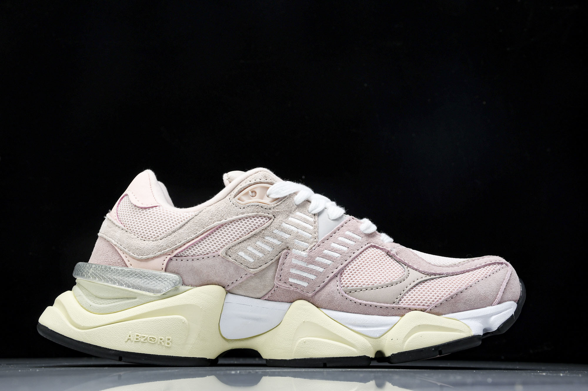 纯原 Joe Freshgoods x New Balance NB9060 复古休闲运动慢跑鞋 米白粉