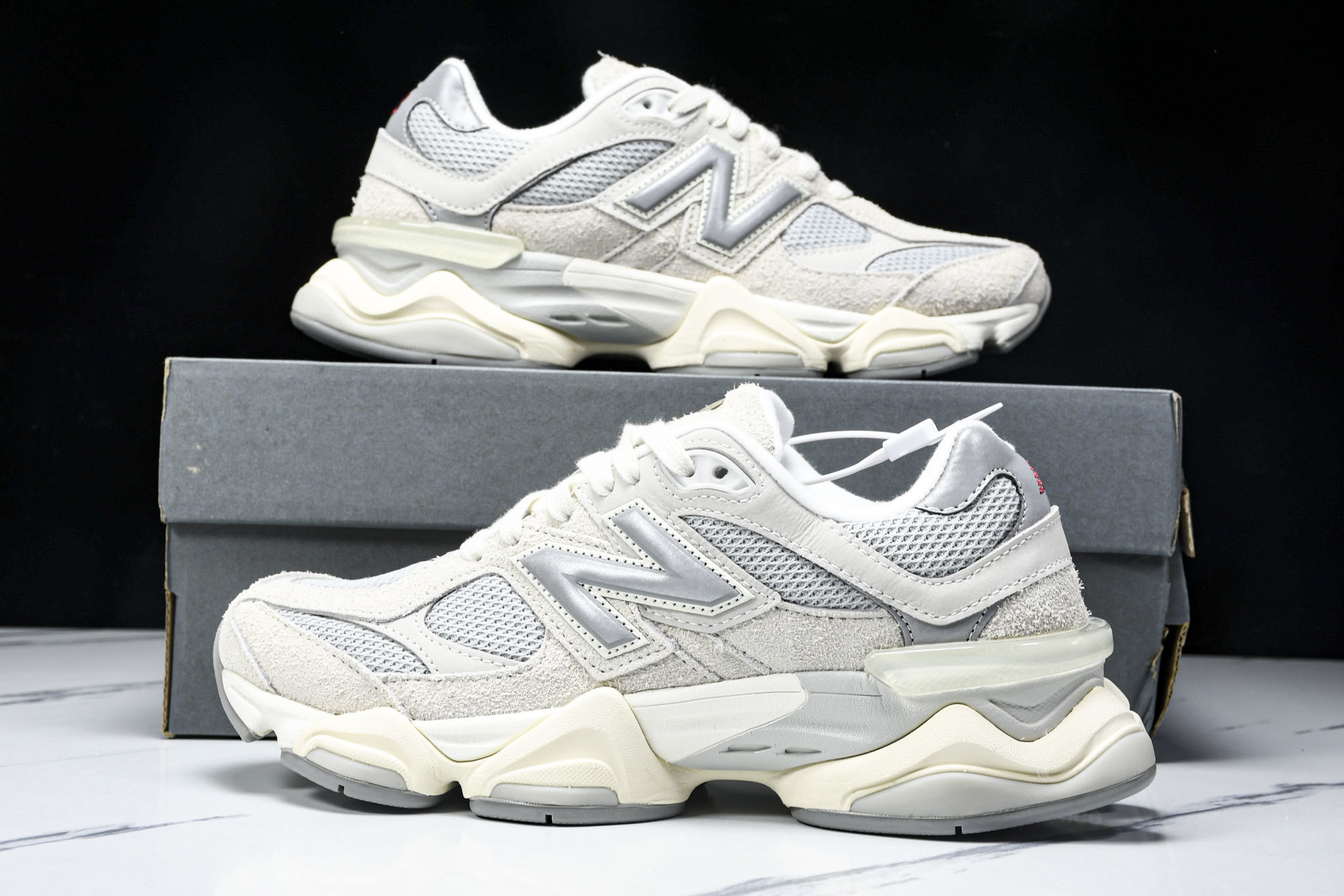 纯原 Joe Freshgoods x New Balance NB9060 复古休闲运动慢跑鞋 米绿色