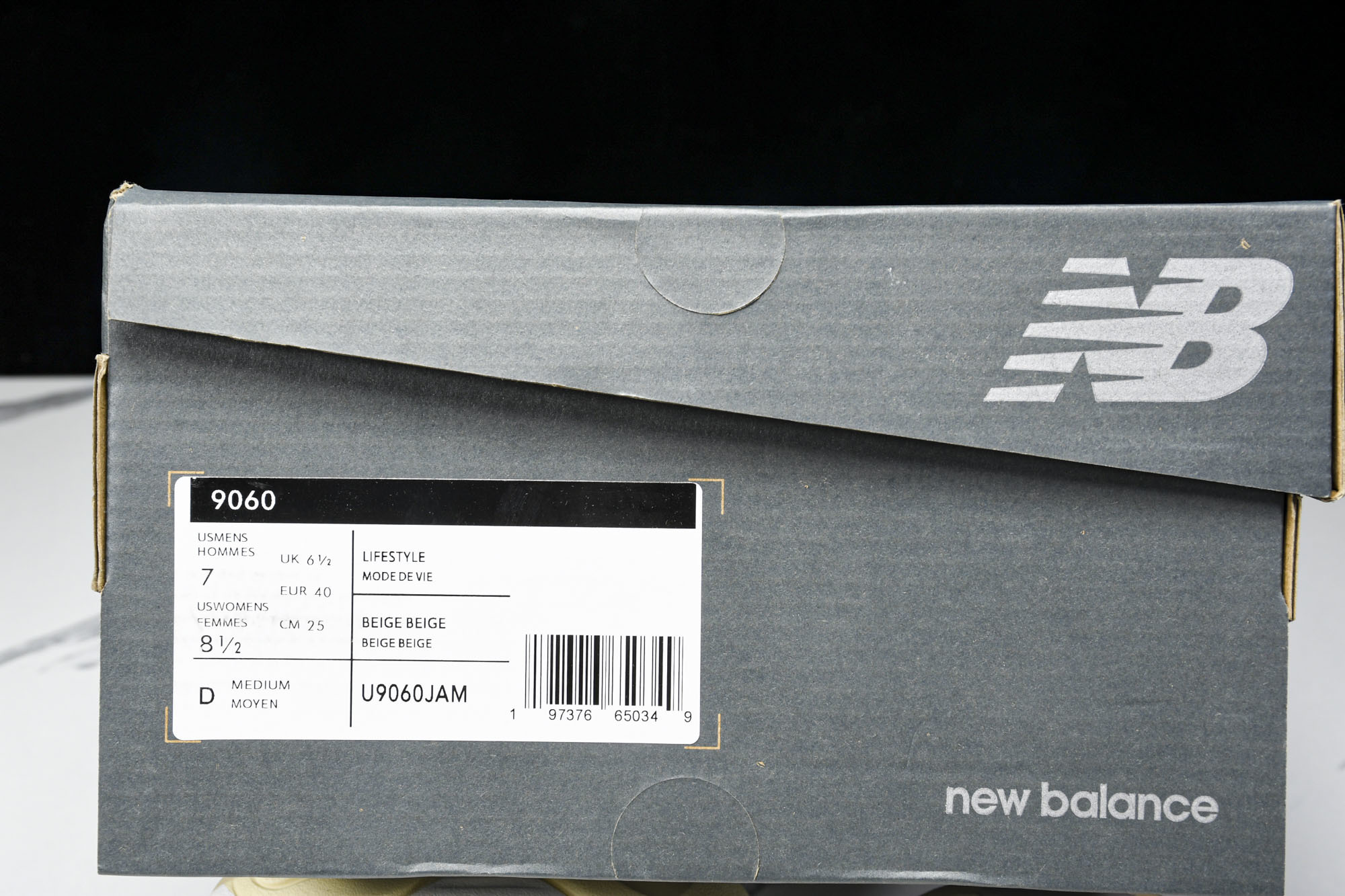 纯原 Joe Freshgoods x New Balance NB9060 复古休闲运动慢跑鞋 米色 