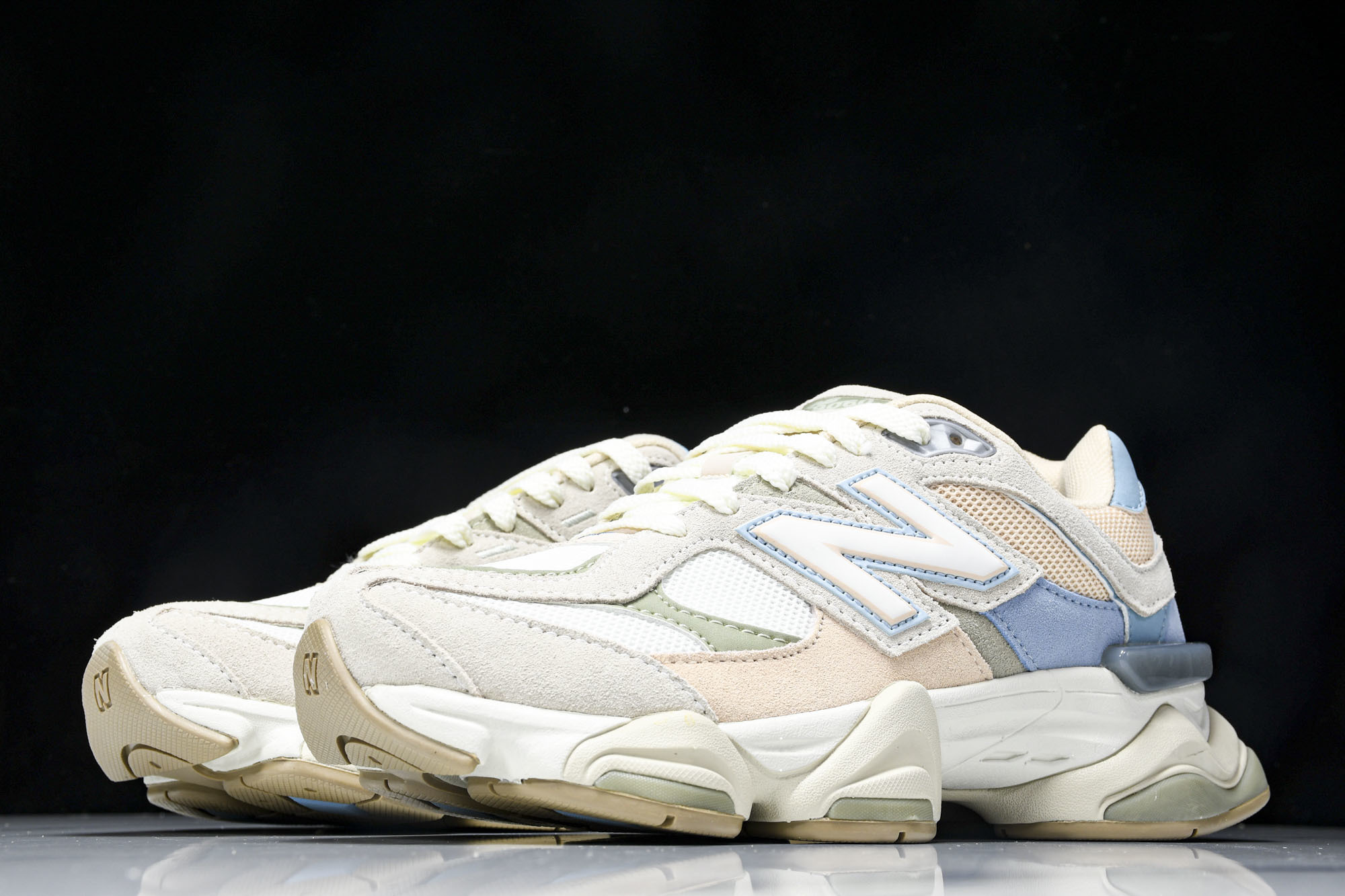 纯原 Joe Freshgoods x New Balance NB9060 复古休闲运动慢跑鞋 米蓝色