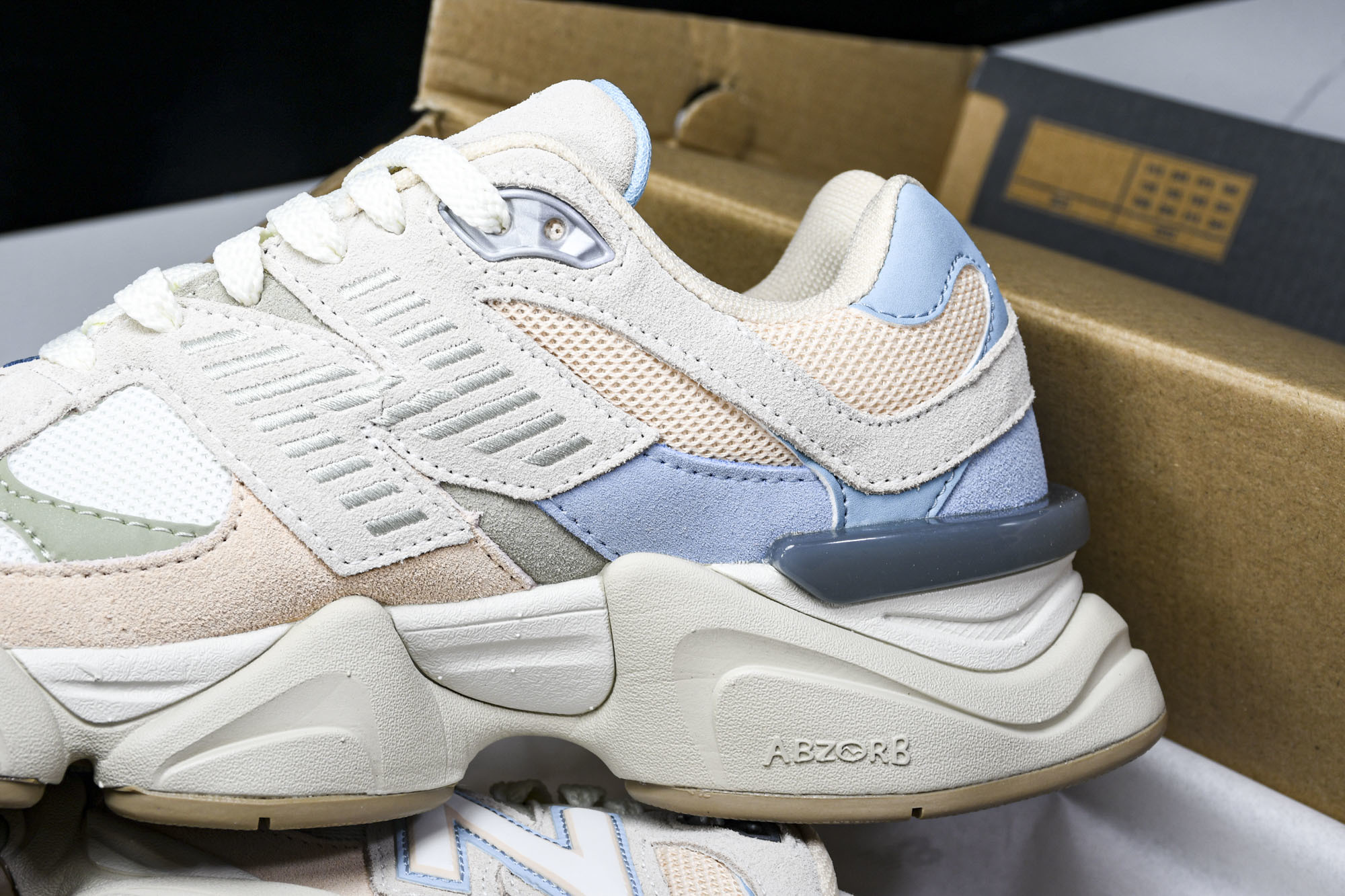 纯原 Joe Freshgoods x New Balance NB9060 复古休闲运动慢跑鞋 米蓝色