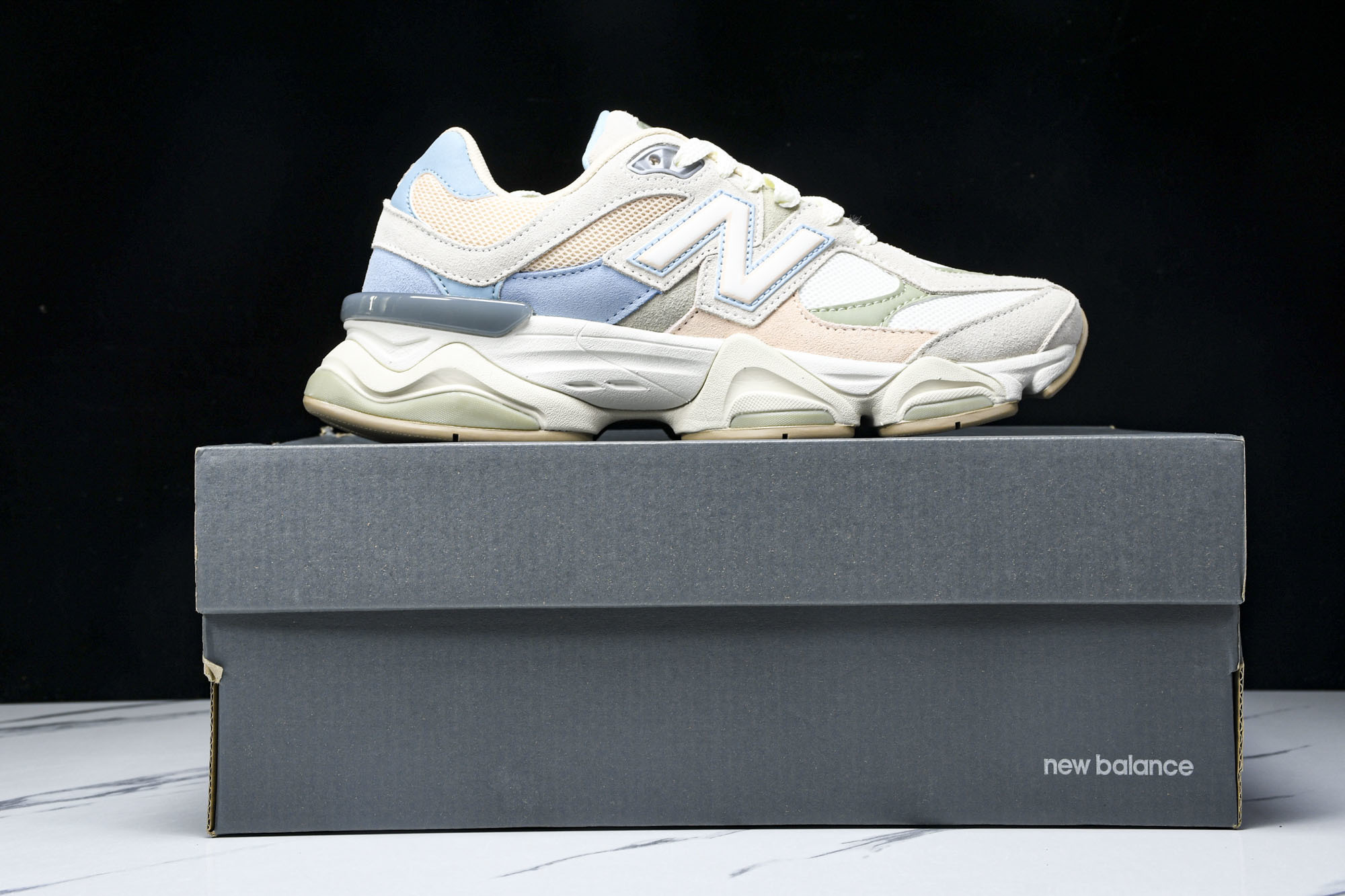 纯原 Joe Freshgoods x New Balance NB9060 复古休闲运动慢跑鞋 米蓝色