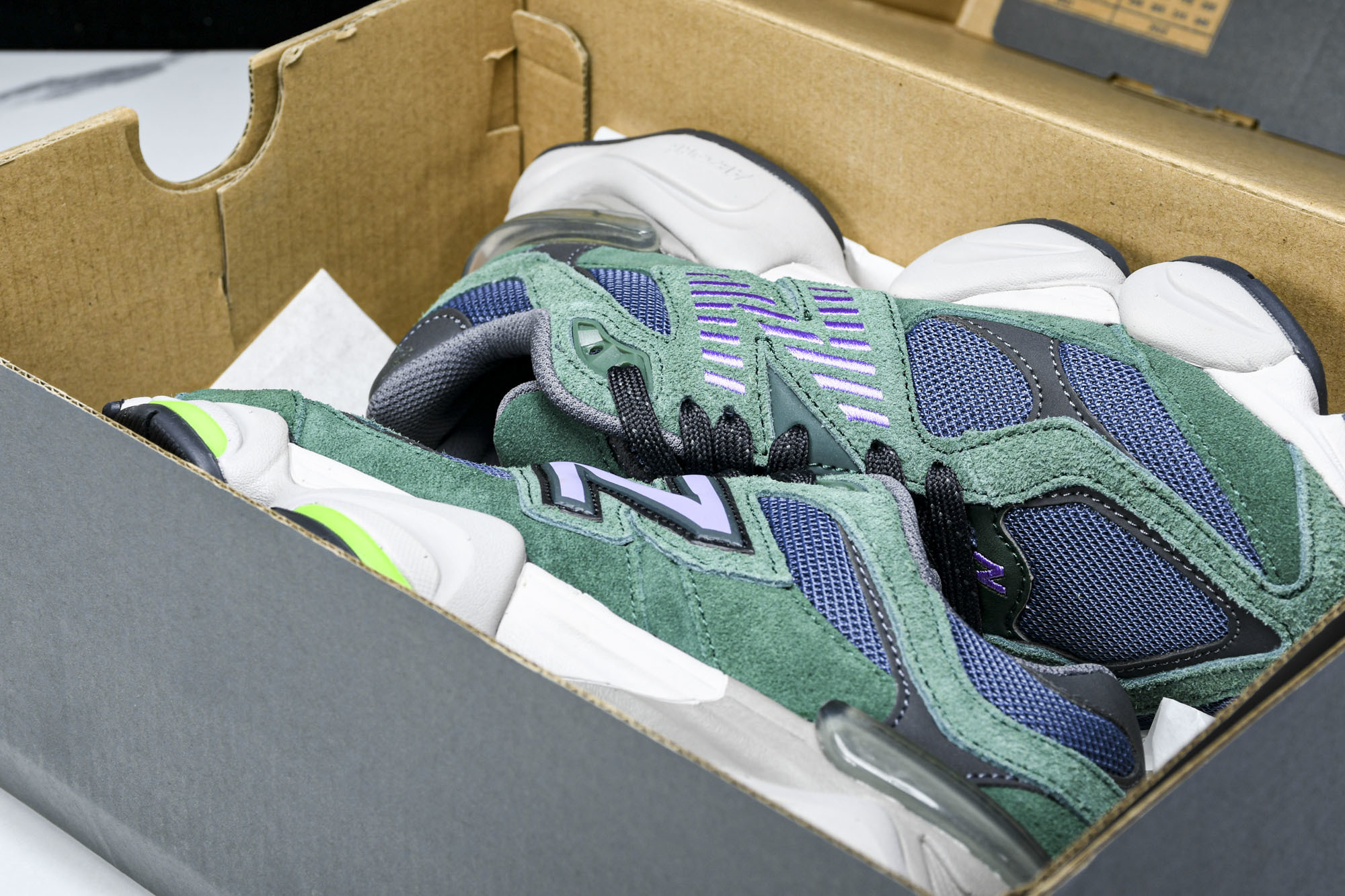 纯原 Joe Freshgoods x New Balance NB9060 复古休闲运动慢跑鞋 绿色 