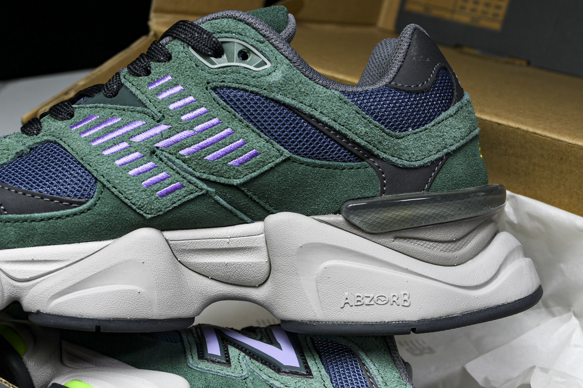 纯原 Joe Freshgoods x New Balance NB9060 复古休闲运动慢跑鞋 绿色 