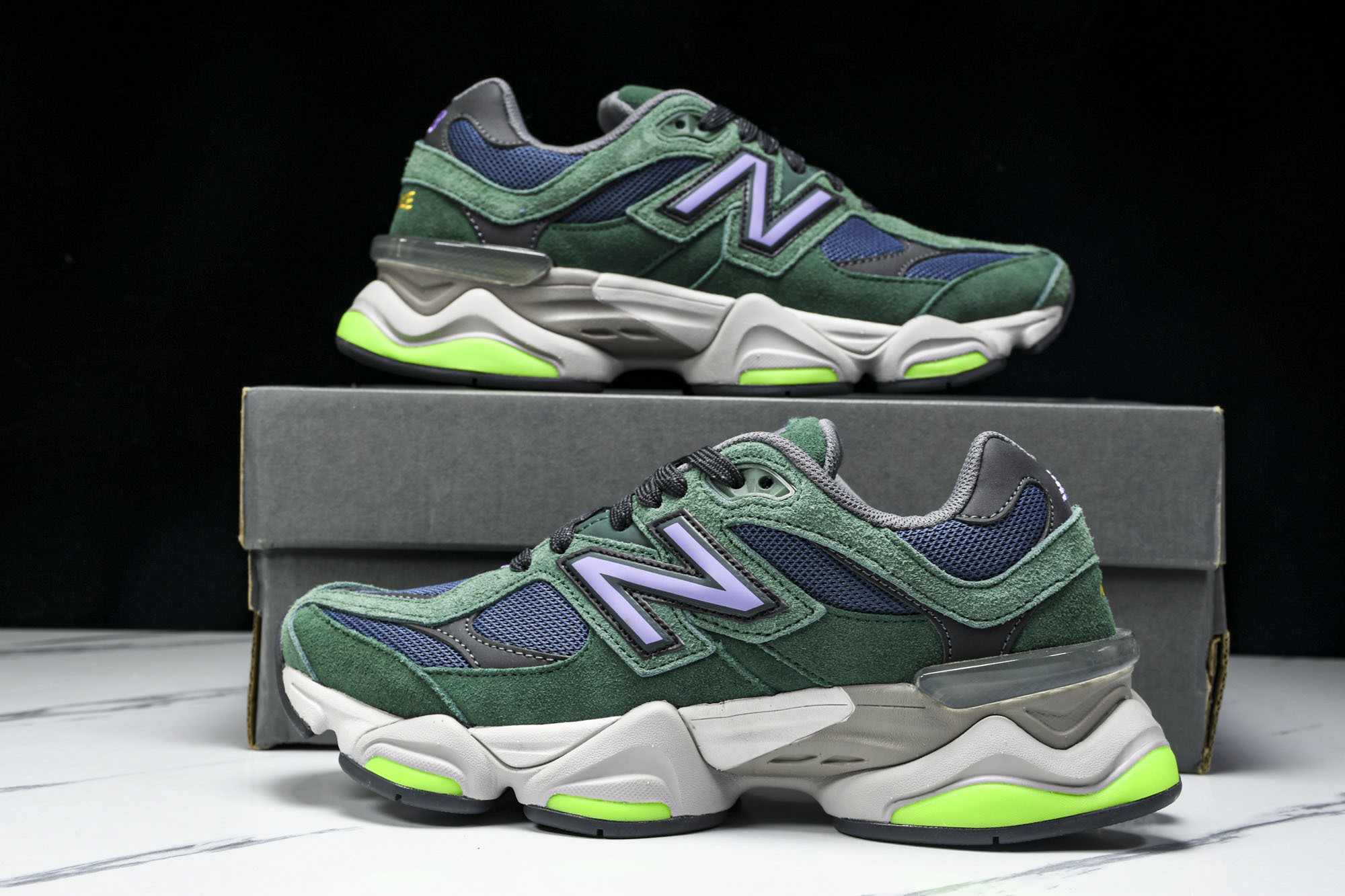 纯原 Joe Freshgoods x New Balance NB9060 复古休闲运动慢跑鞋 绿色 